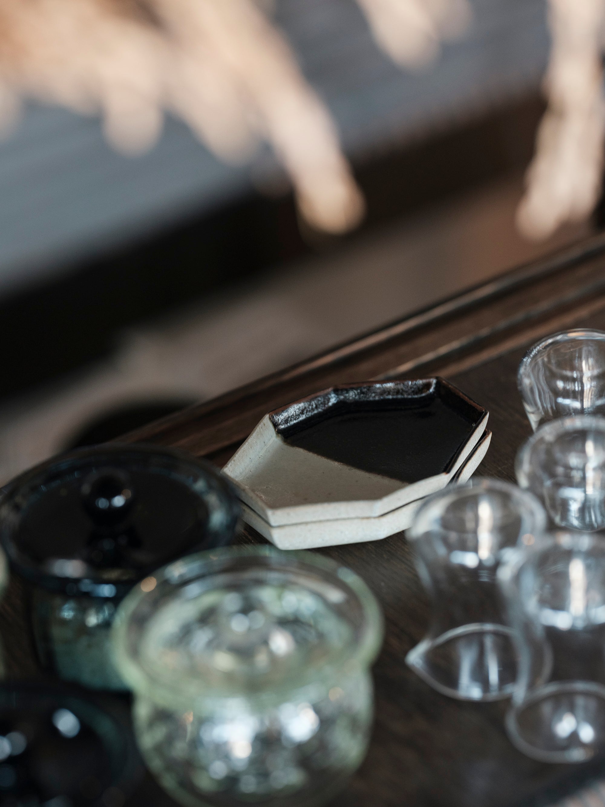 健太郎窯/朝鮮唐津八角小皿