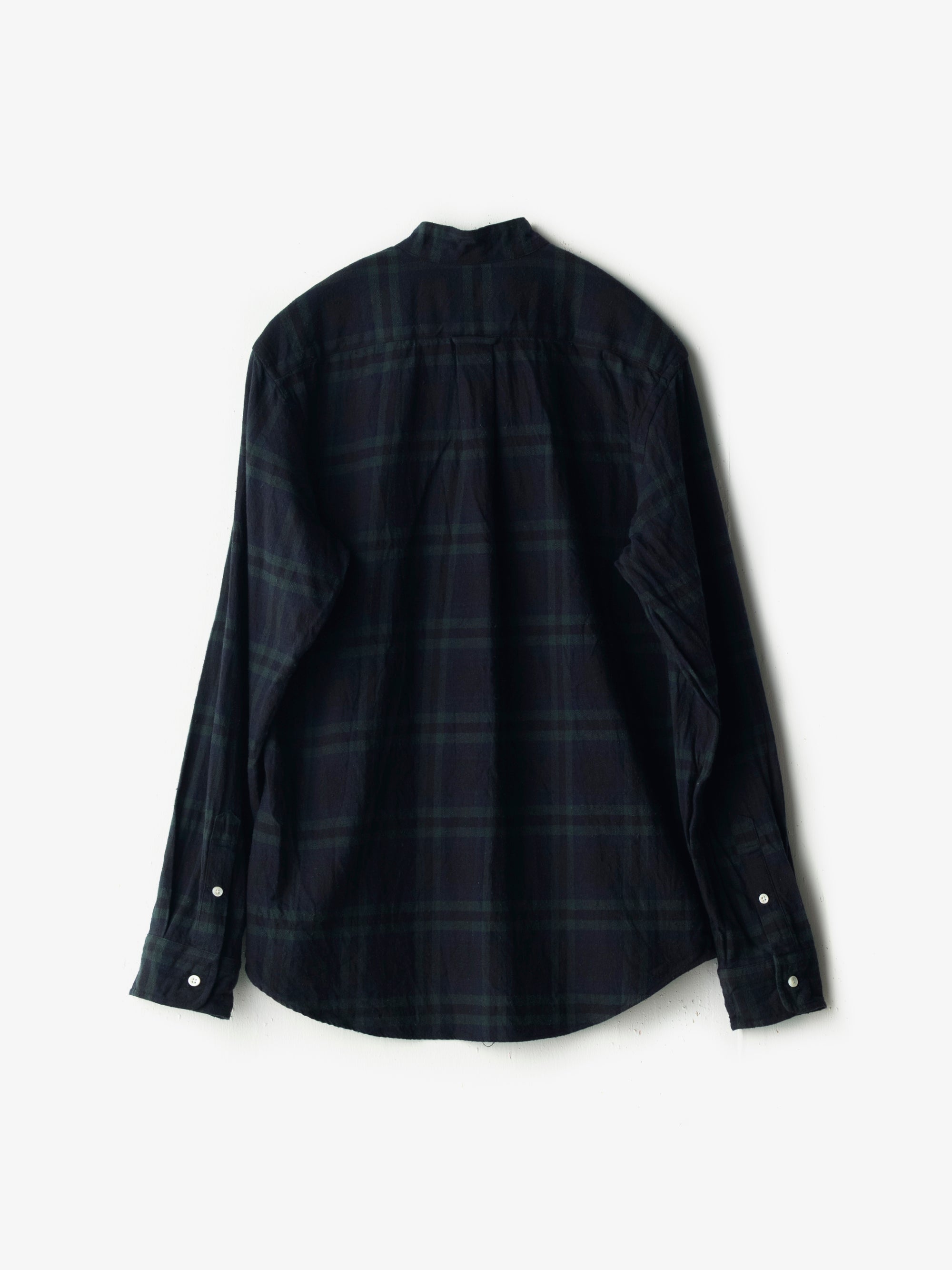 classico/h.b スタンドカラーシャツ/コットンシルク ビエラ