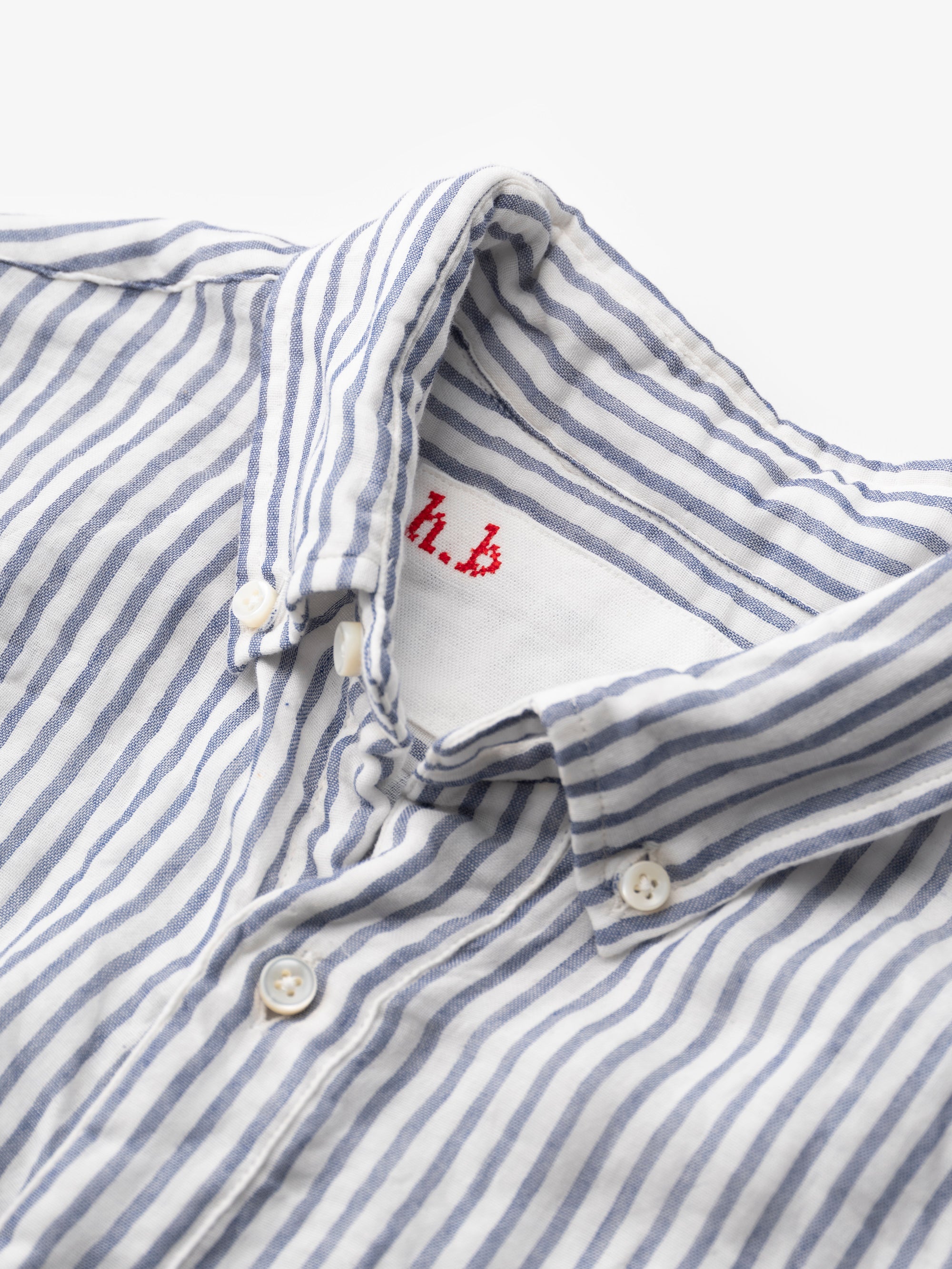 classico/h.b b.d.シャツ/ダブルガーゼ ストライプ
