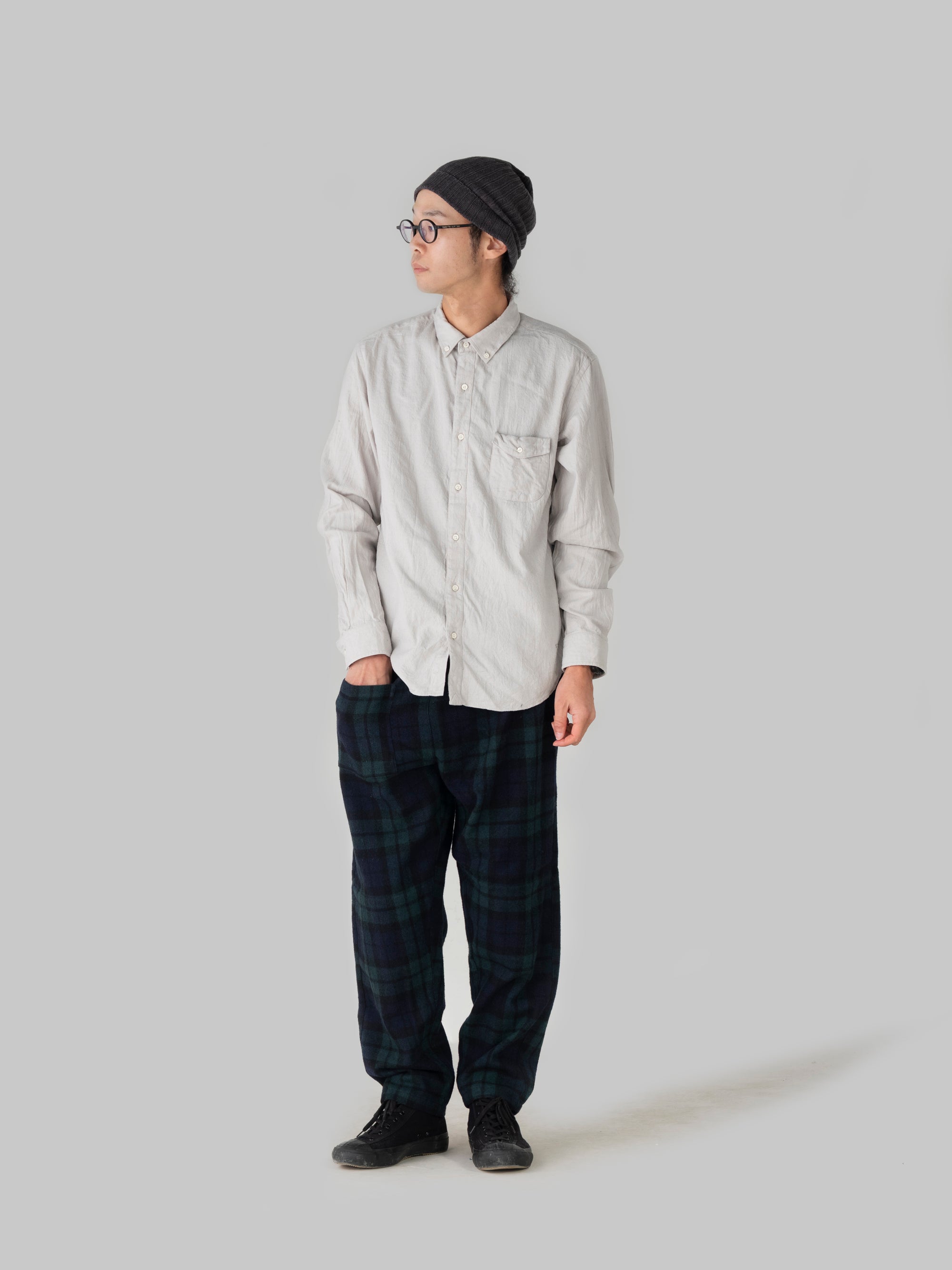 うなぎの寝床/産地コラボもんぺ/尾州/ブラックウォッチ