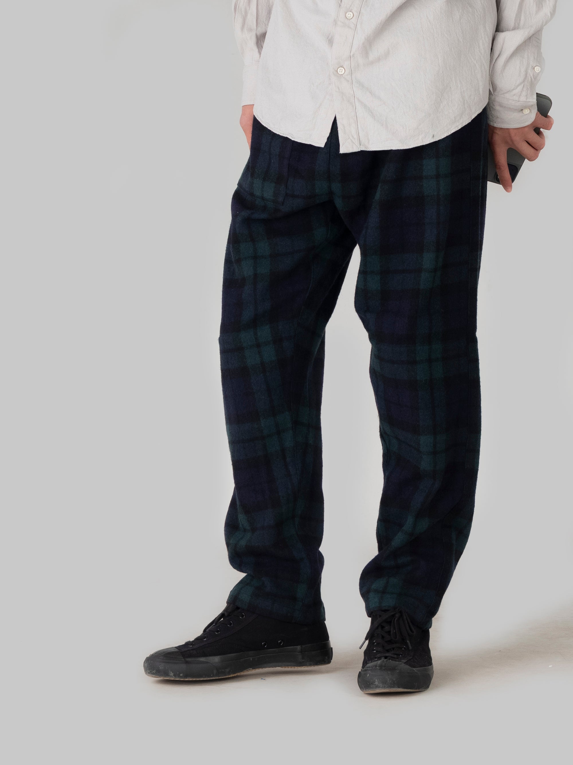 うなぎの寝床/産地コラボもんぺ/尾州/ブラックウォッチ