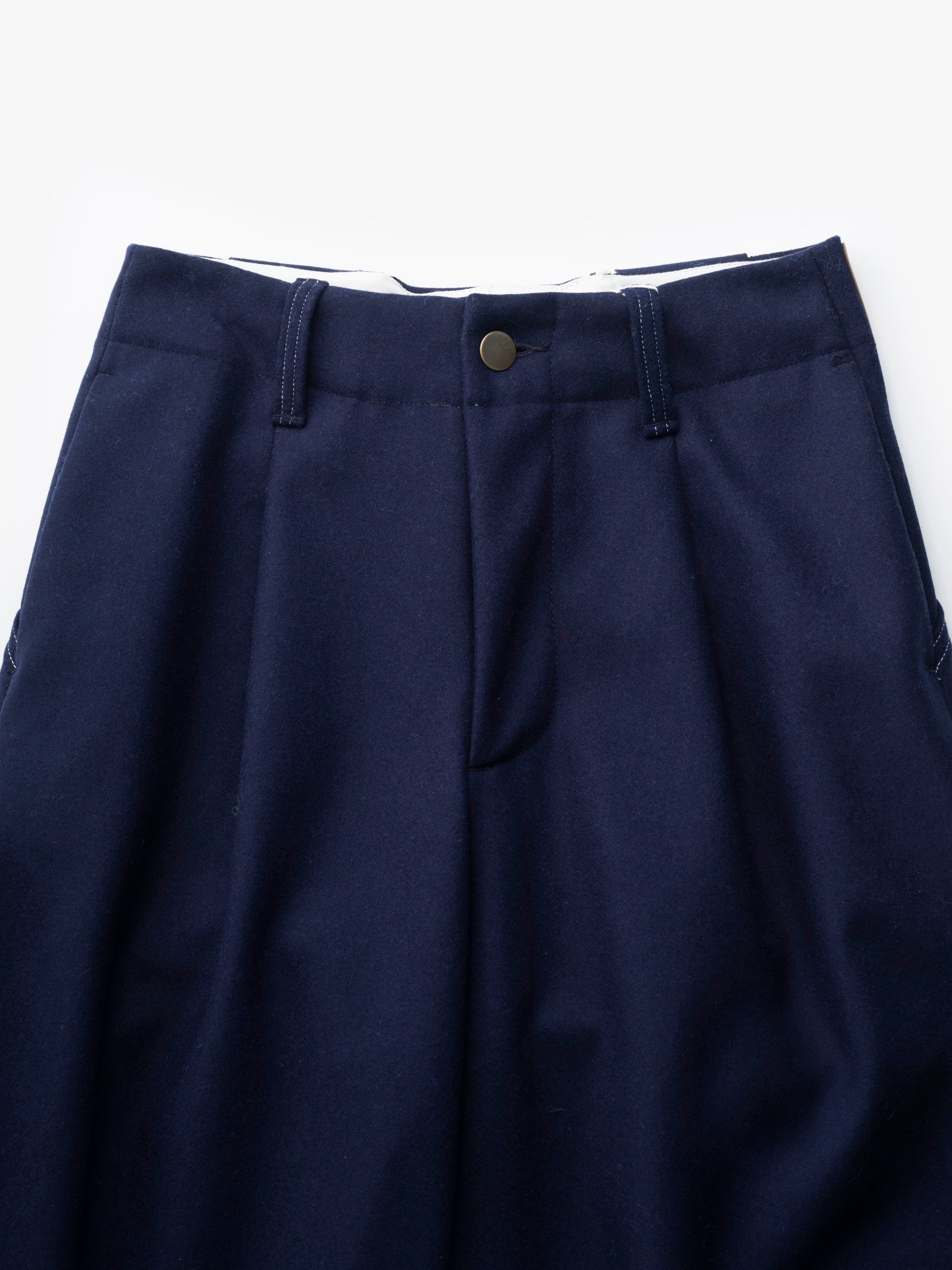 HW wide trousers Melton denim｜ASEEDONCLOUD