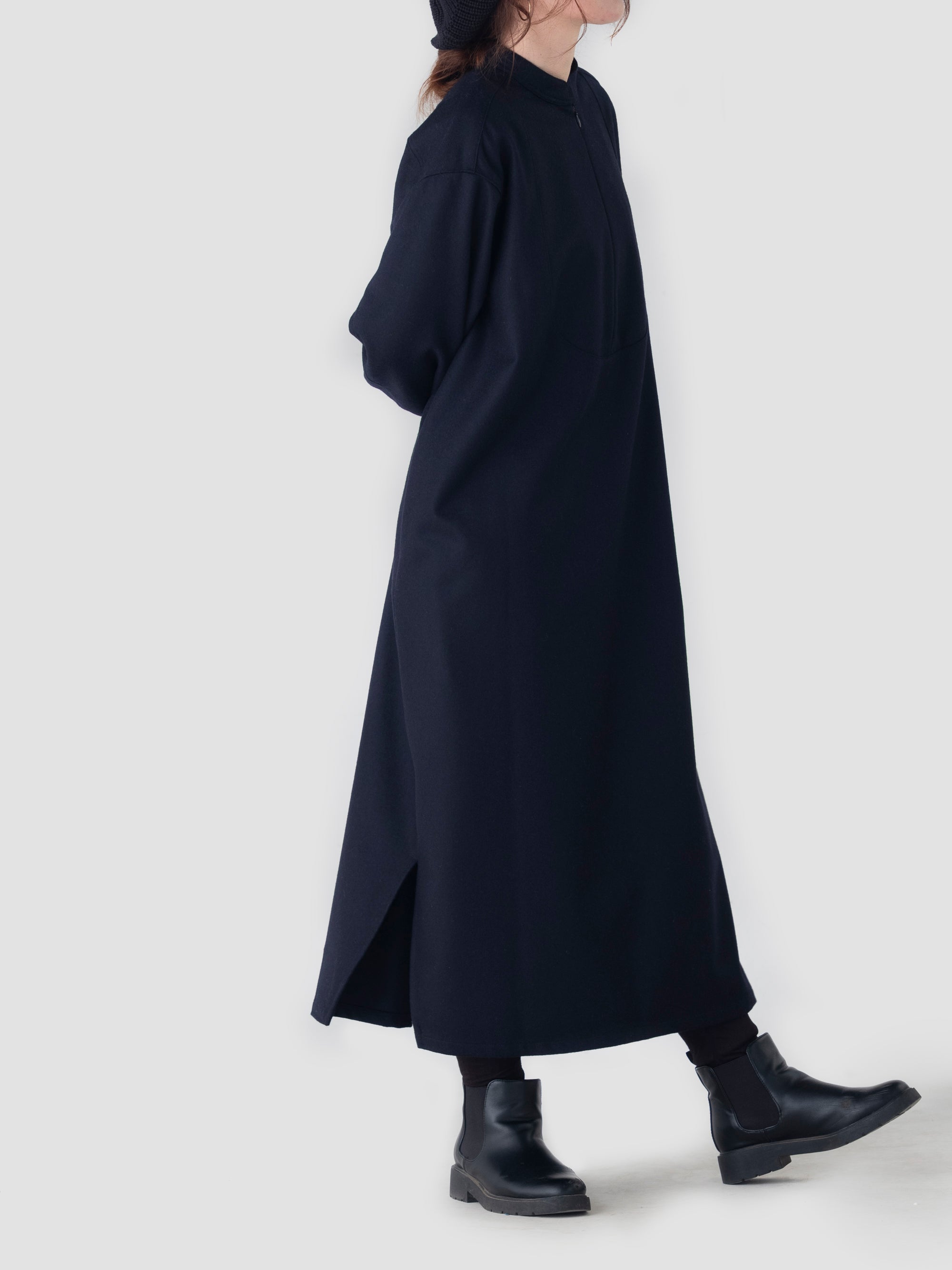 Heve. WHIP ブラックトップス PIPING HALF ZIP TOPS（BLACK） | VIVASTUDIO