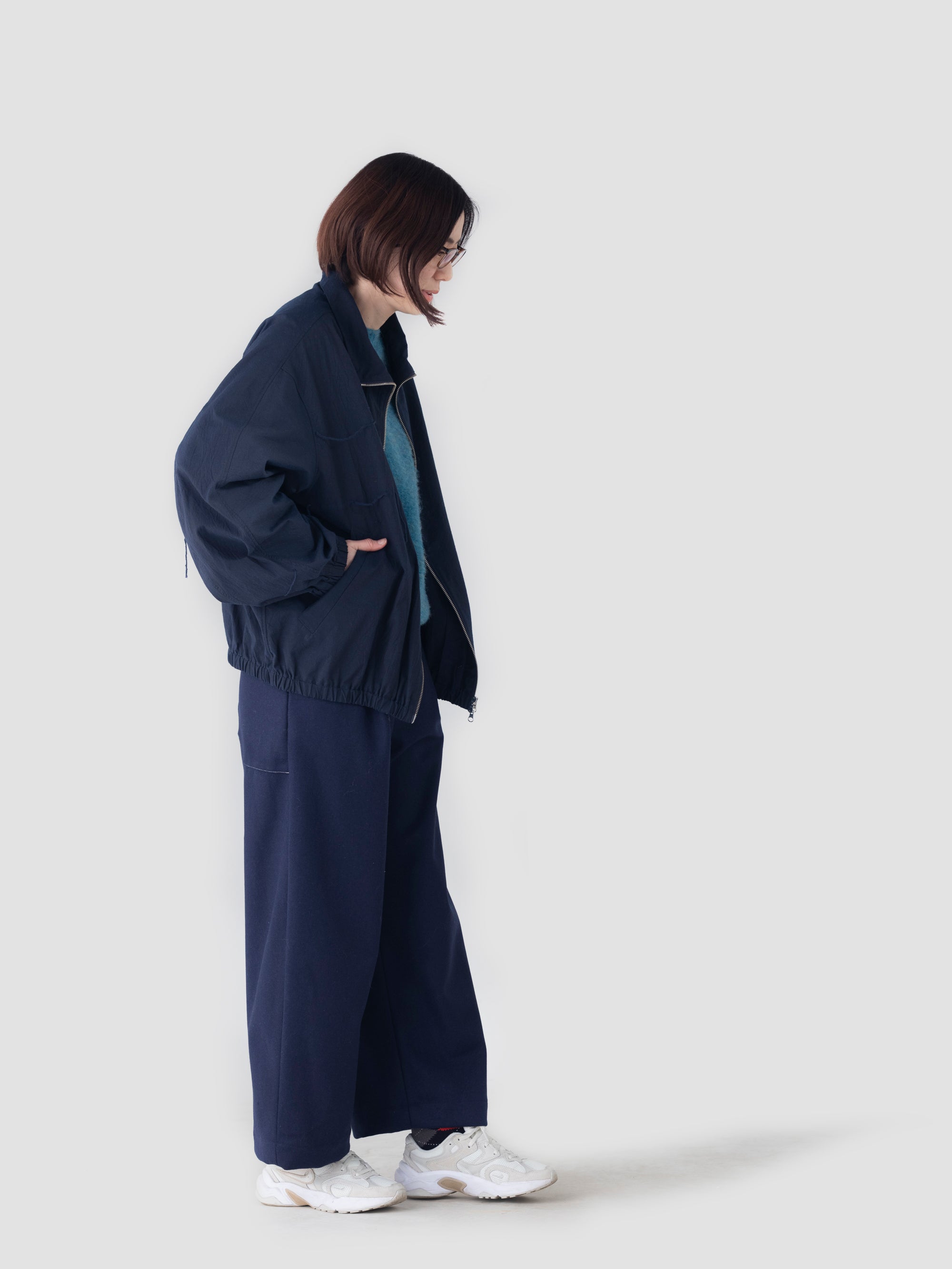 HW wide trousers Melton denim｜ASEEDONCLOUD