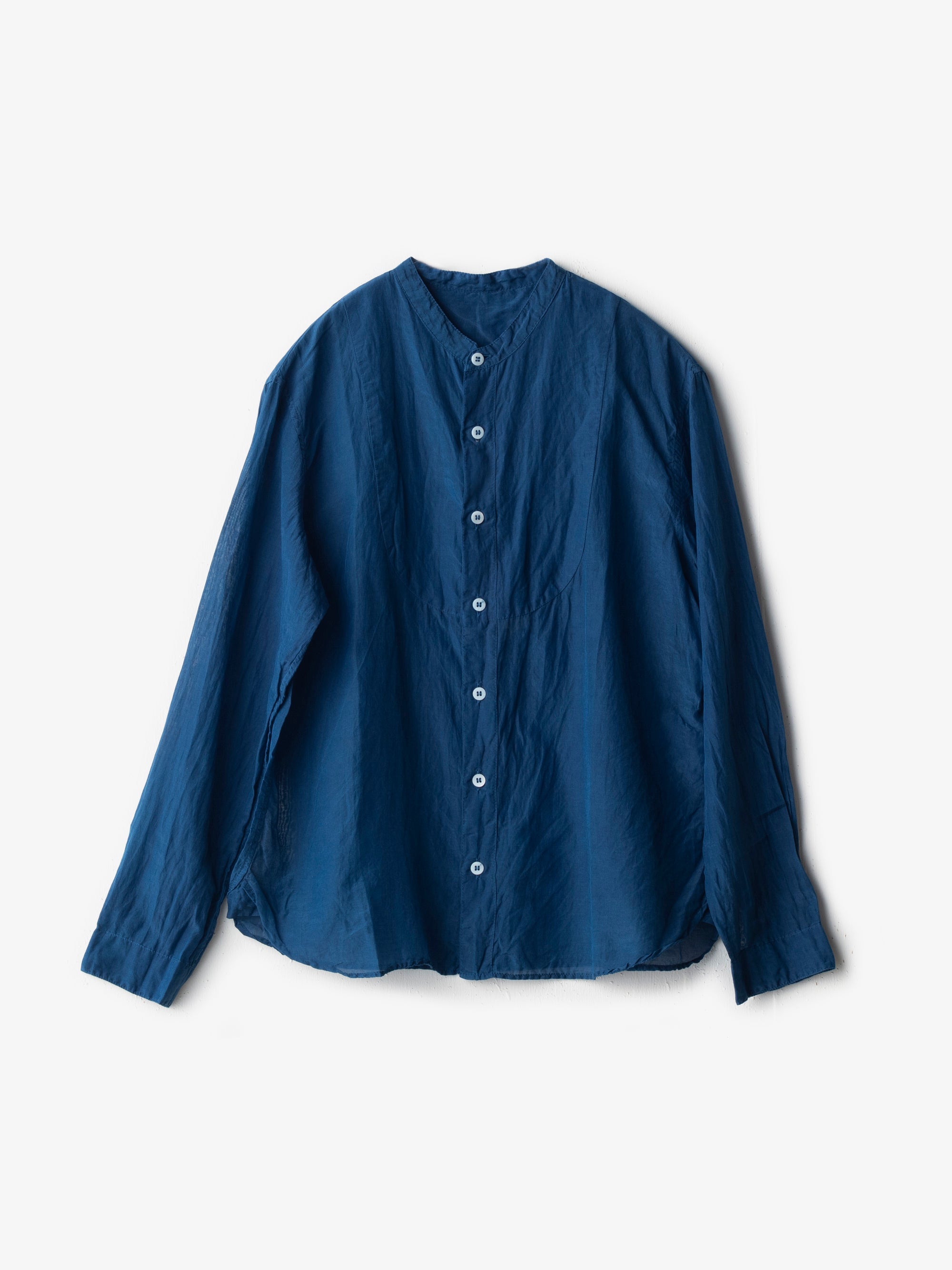 宝島染工/シルクコットン切替シャツ/乙なもの