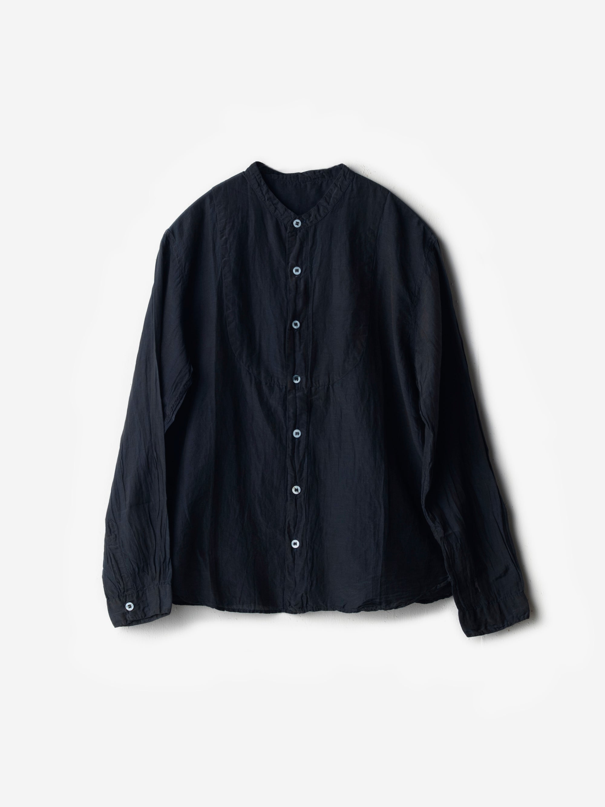 宝島染工/シルクコットン切替シャツ/乙なもの