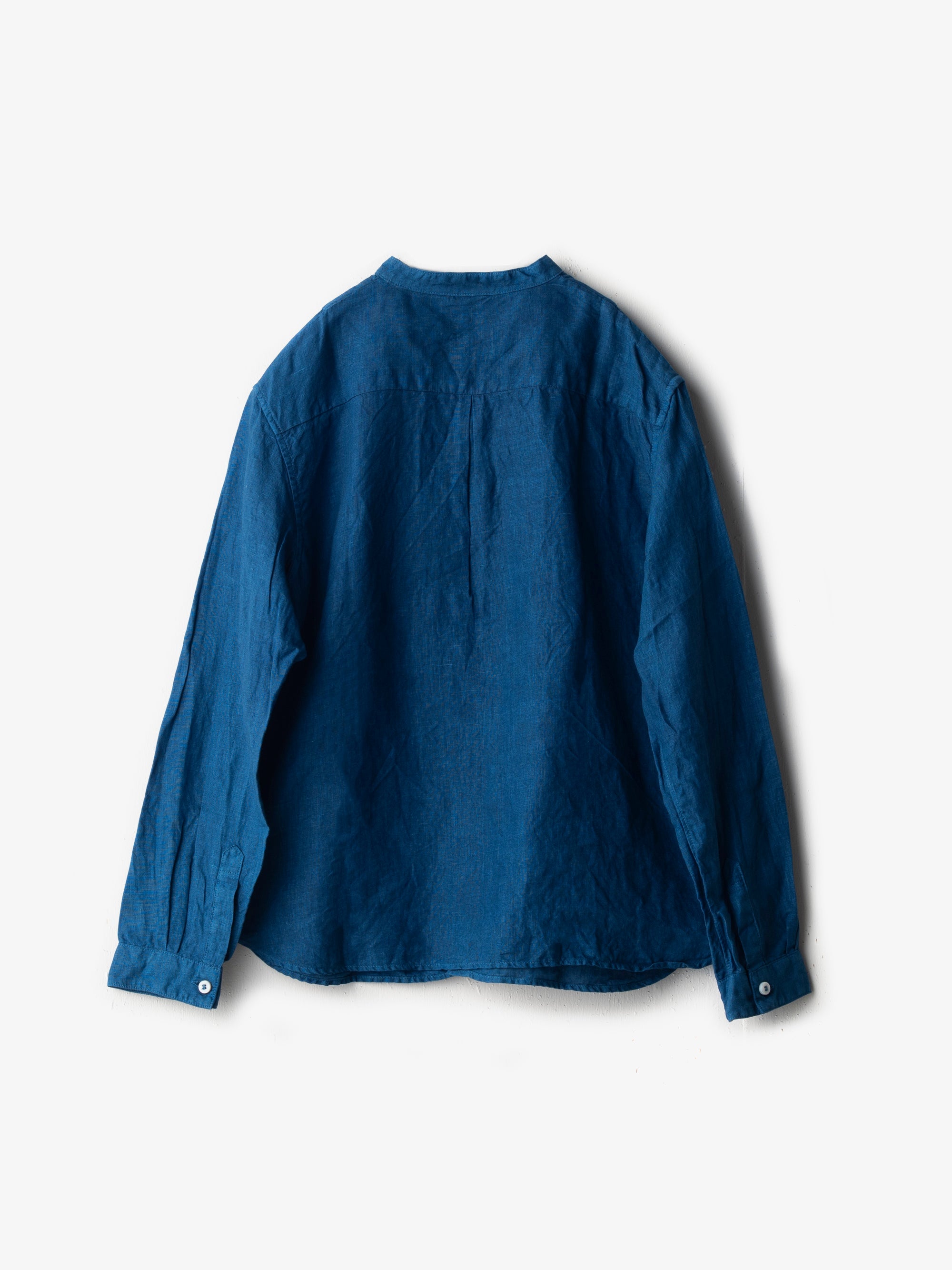 宝島染工/リネン切替シャツ