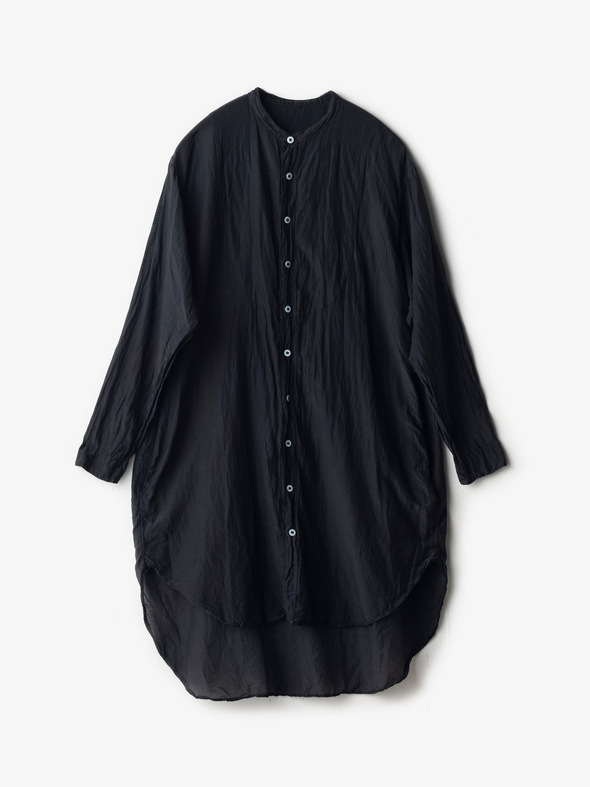 乙なもの】シルクコットン切替BIGシャツ｜宝島染工