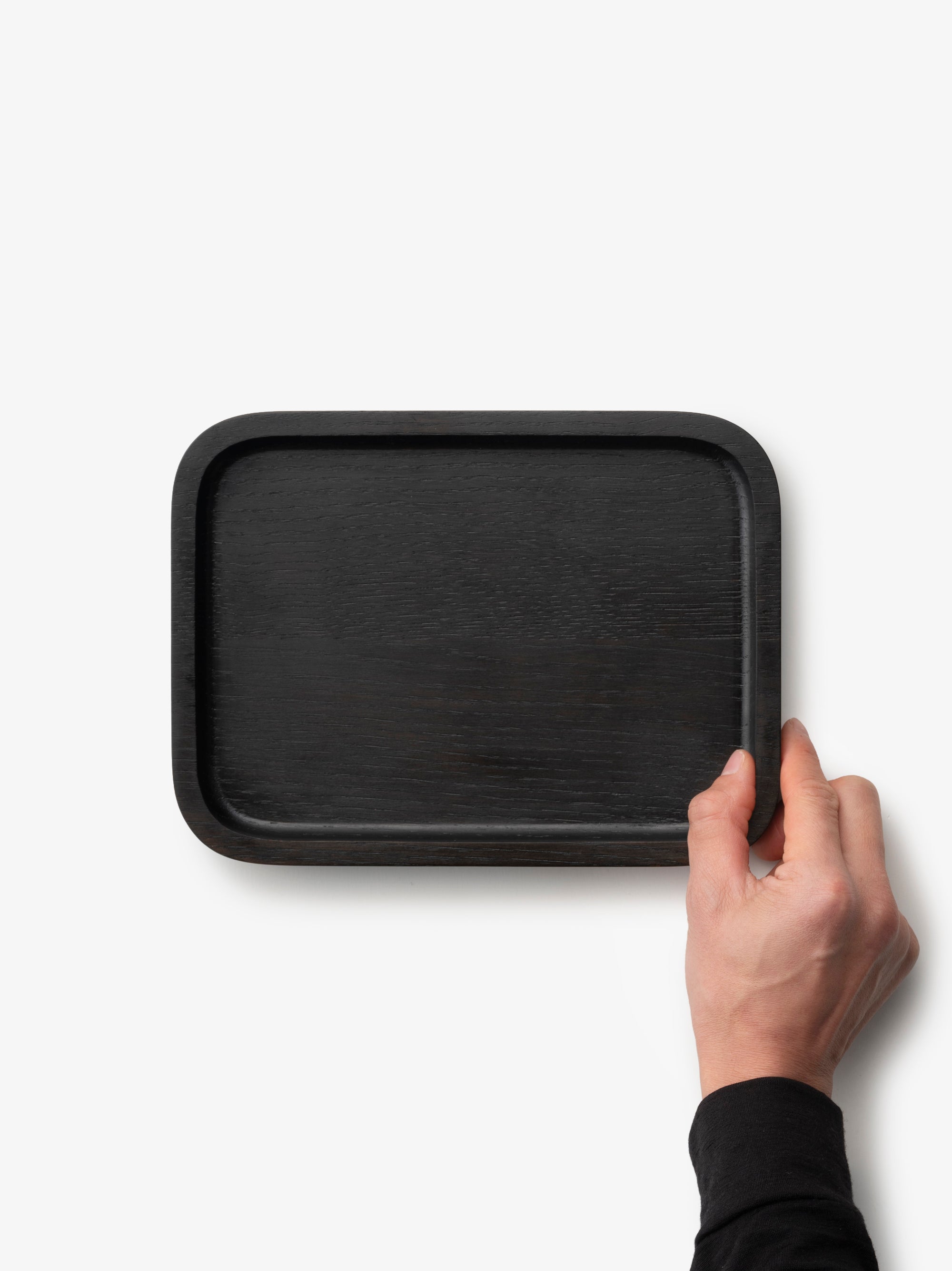 □盆 拭き漆 240×180｜山口和宏