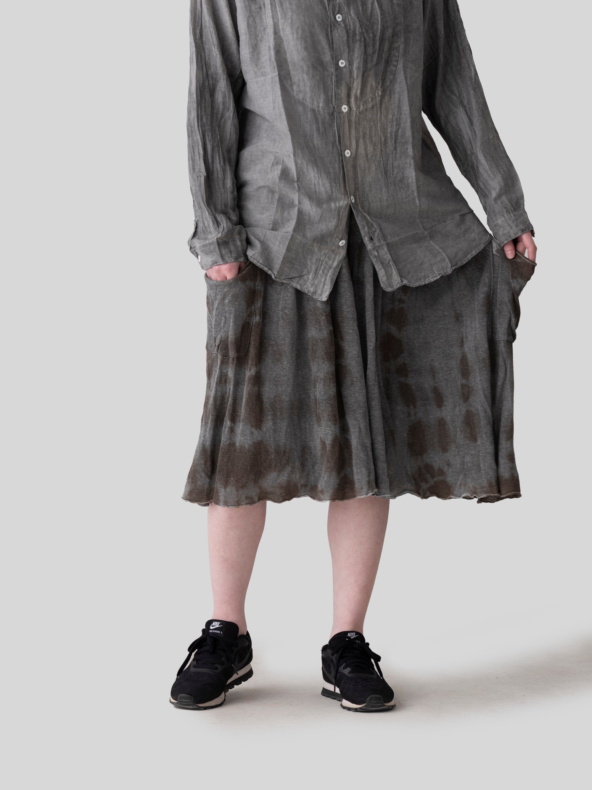 乙なもの】リネン天竺キュロット｜宝島染工