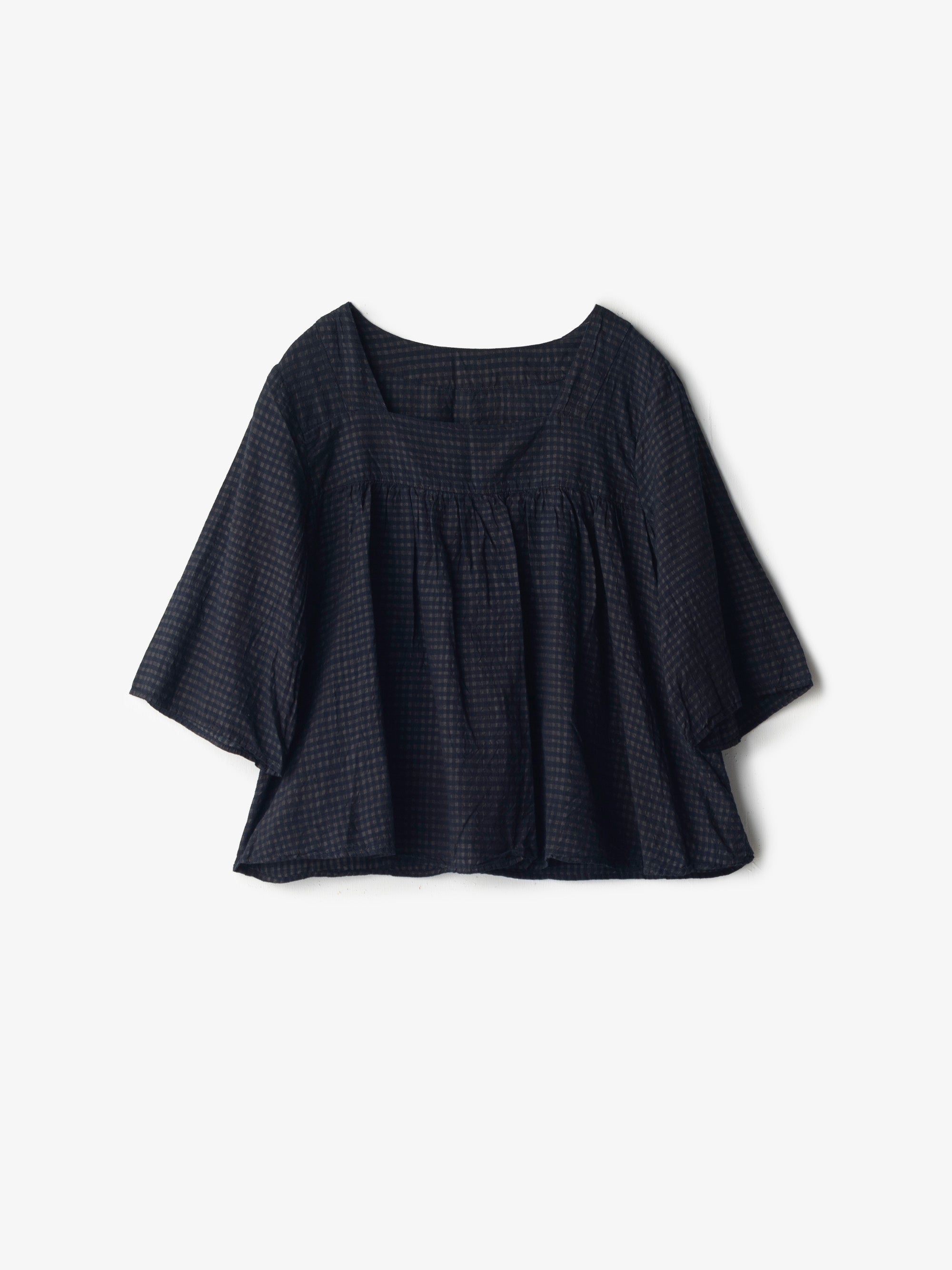 宝島染工/手織り綿シルクブラウス/乙なもの