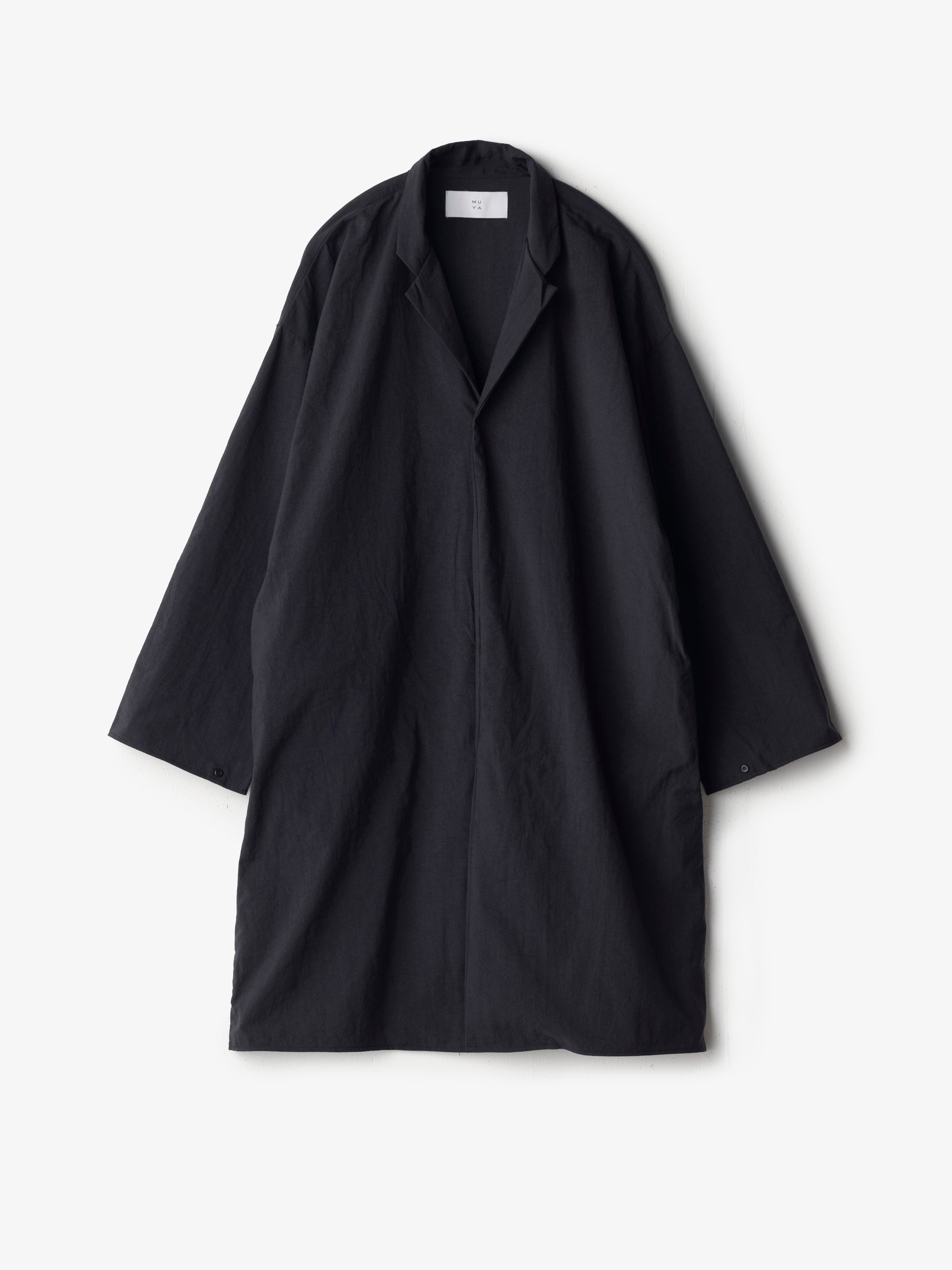 MUYA/ナイロン リバリーコート/テーラードカラー