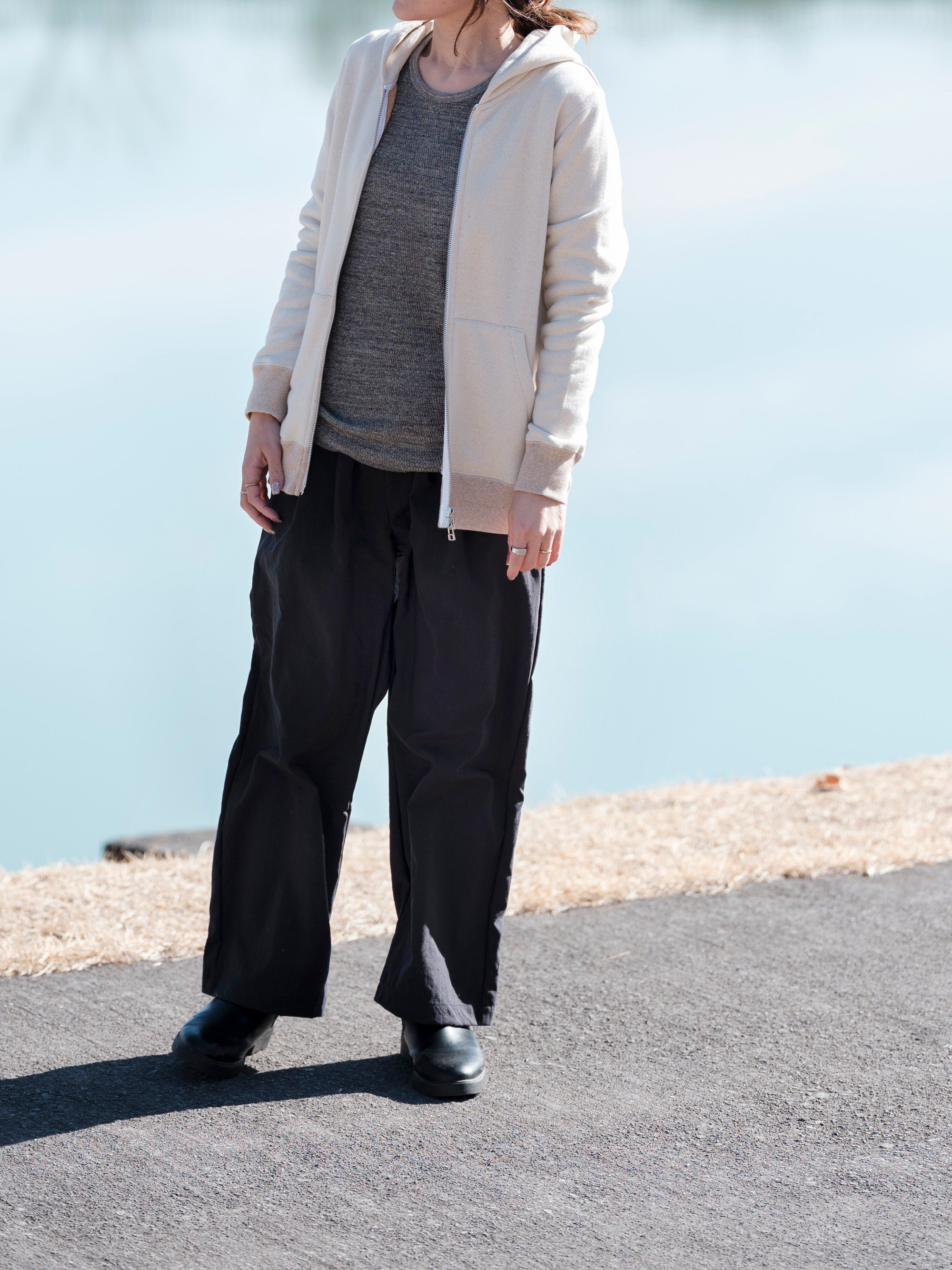 MUYA/ナイロン/リラックスパンツ