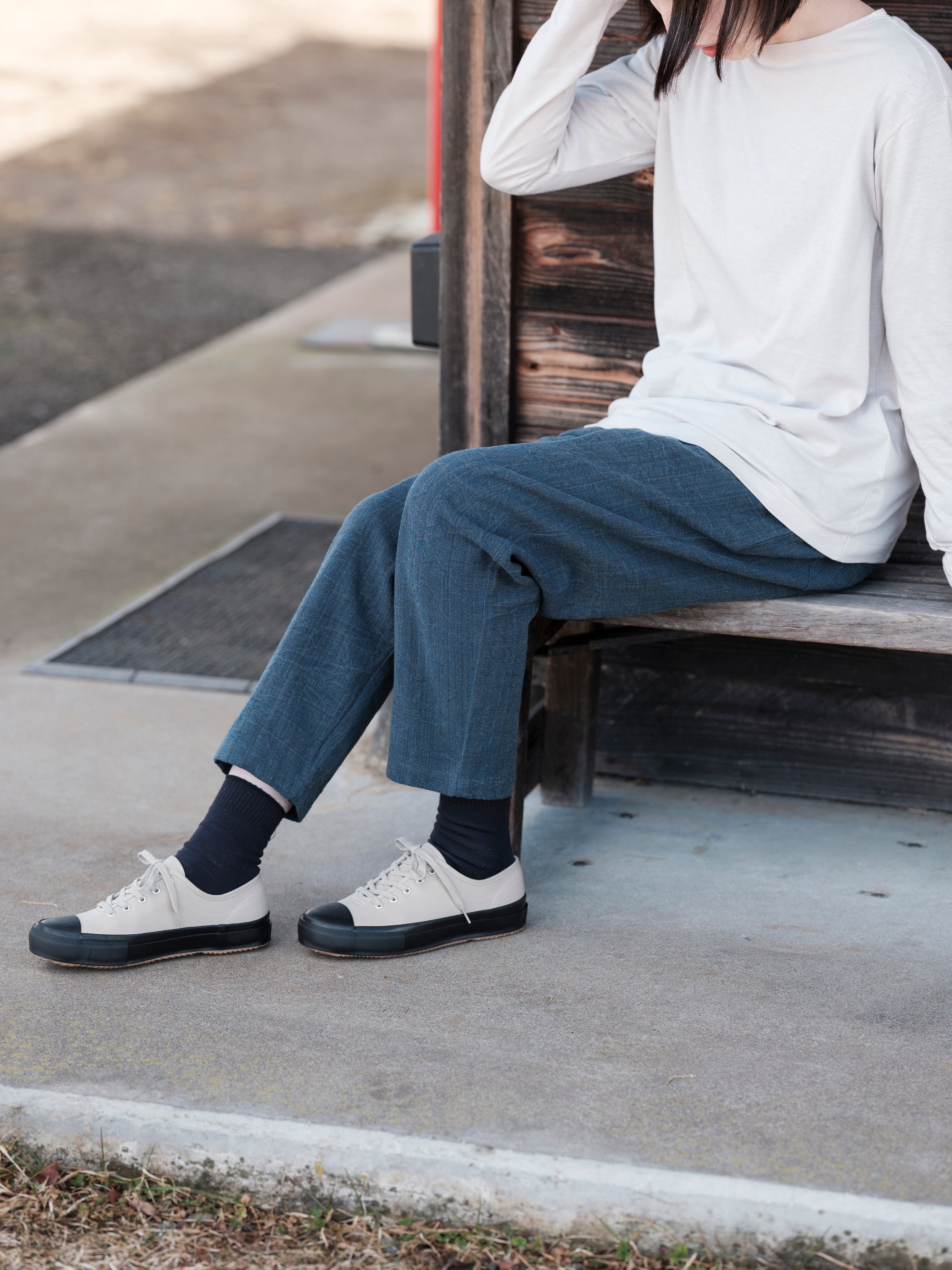 備後節織 1st.model 厚地 テーパードパンツ｜yohaku