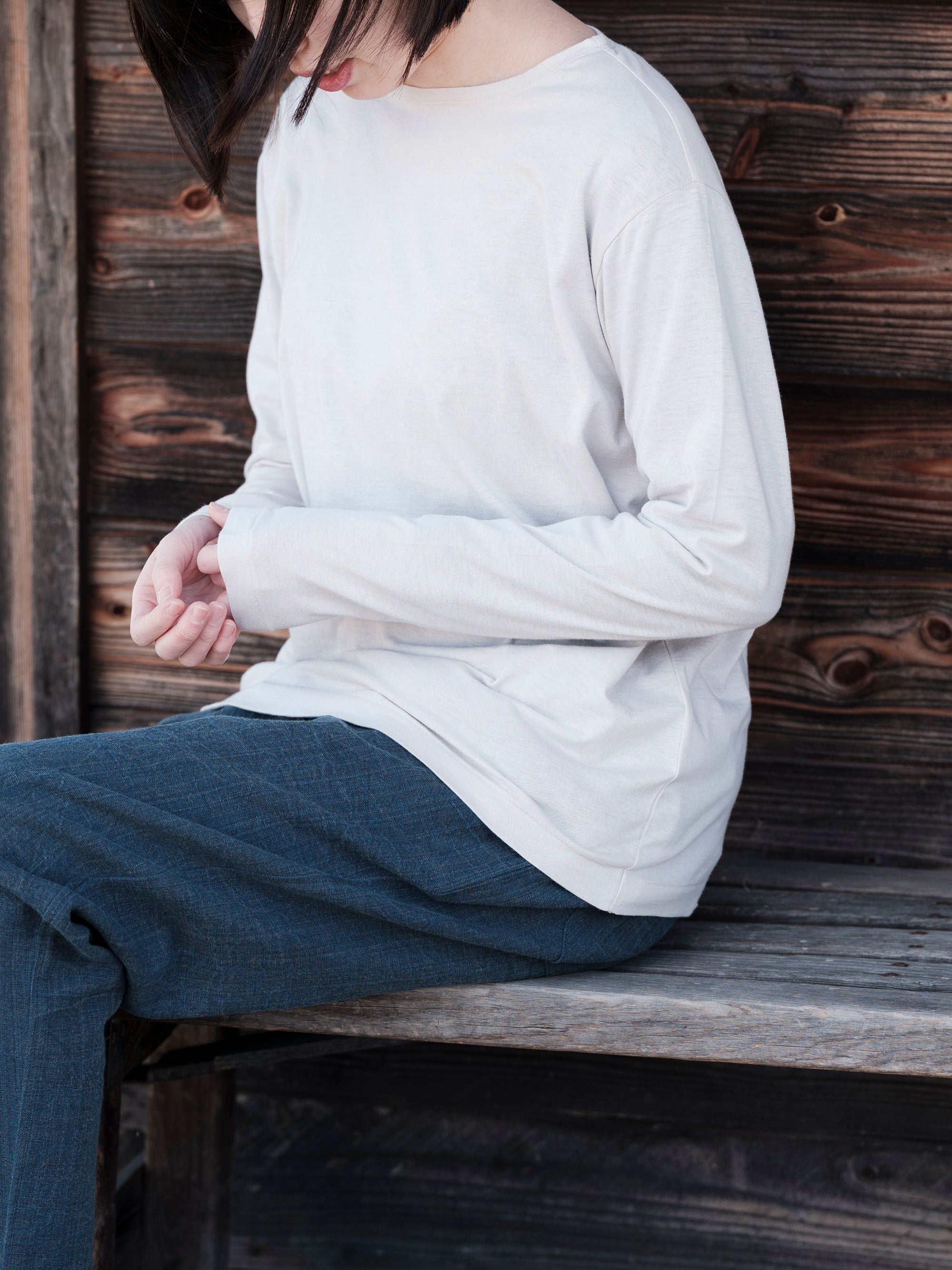 yohaku/オーガニックコットンシルク/プルオーバー