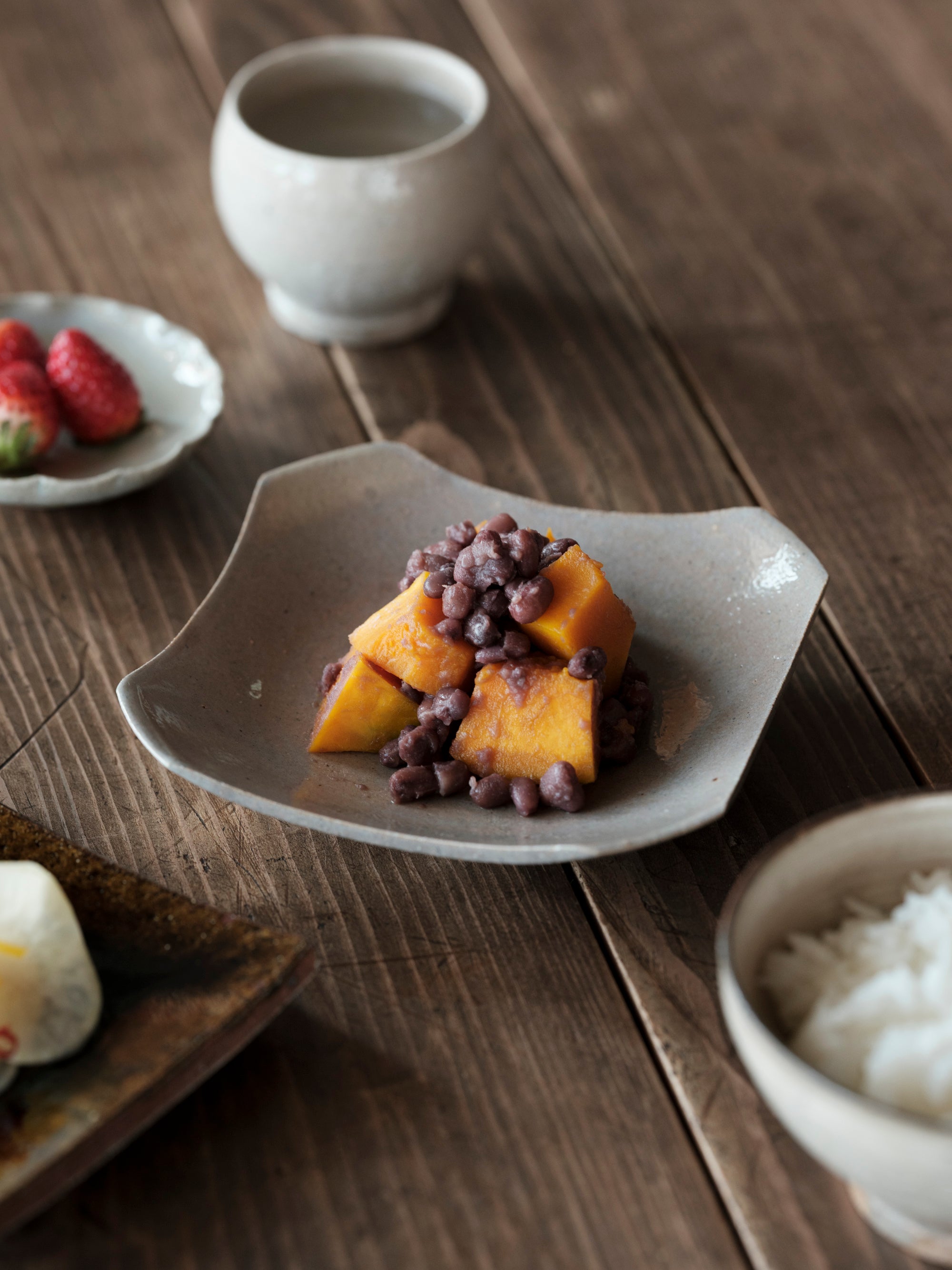 健太郎窯/堅手銘々皿