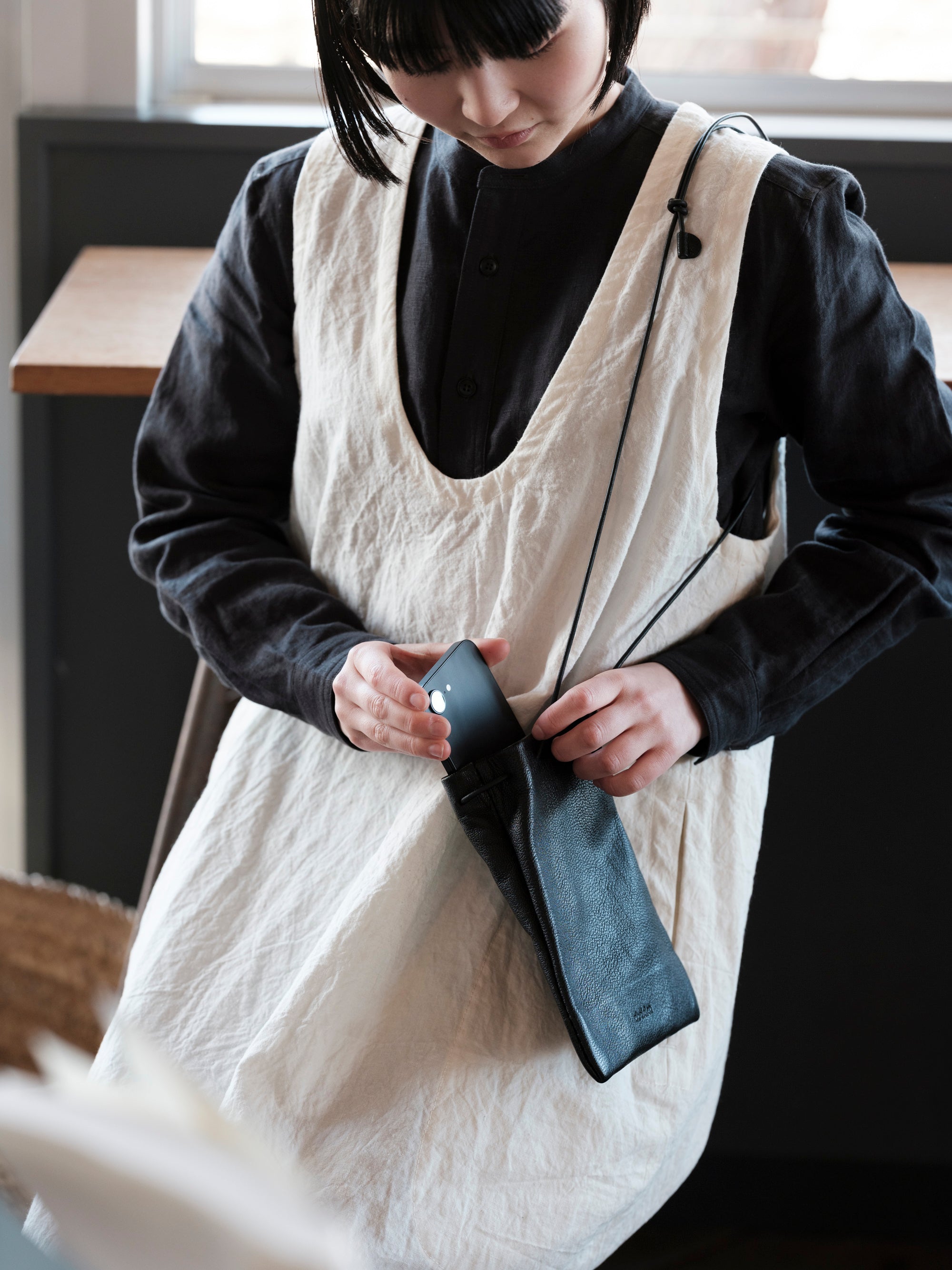 Pocket Bag Goat Leather｜abokika