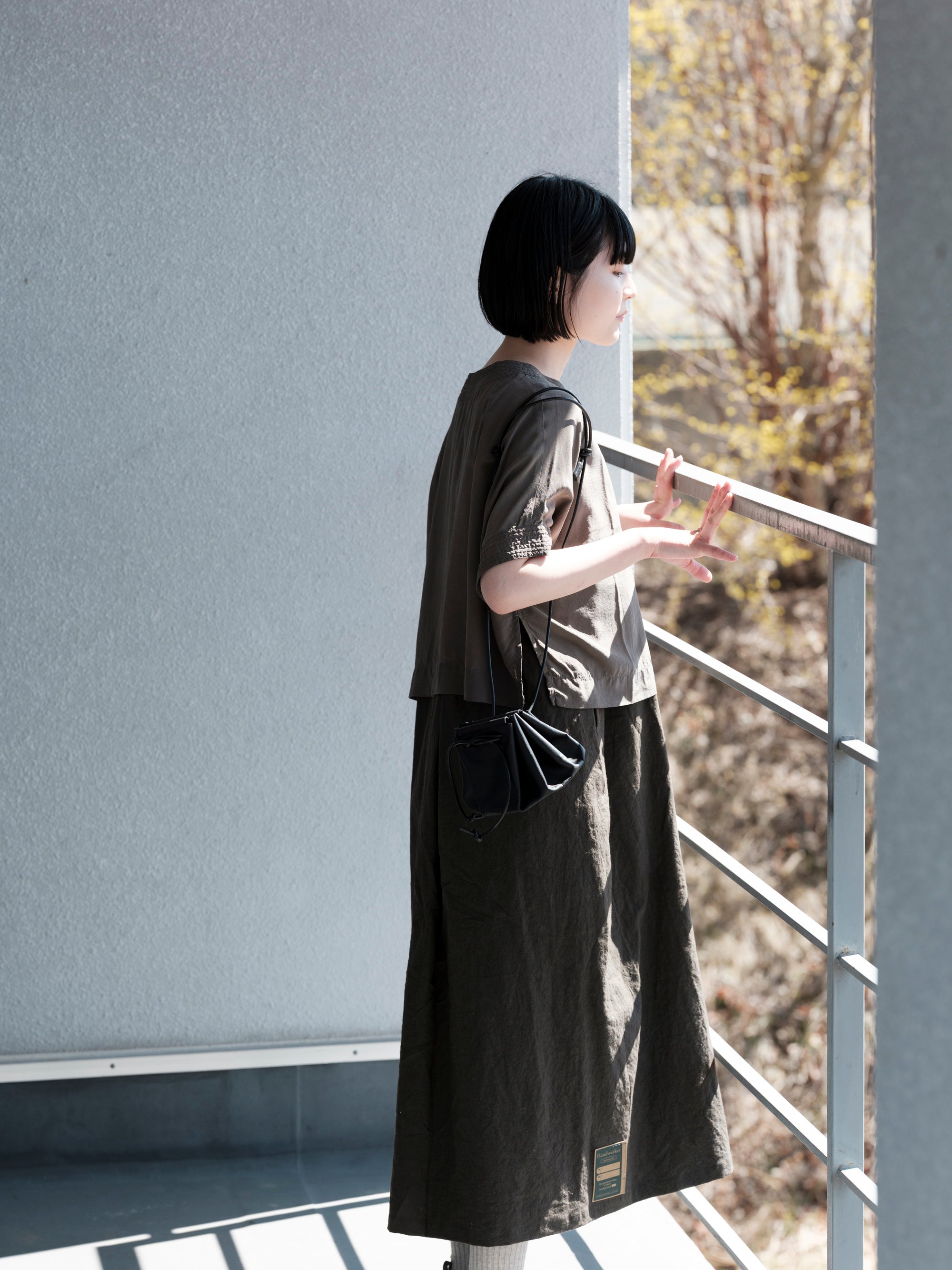 abokika/Puff Drawstring Bag/Medium