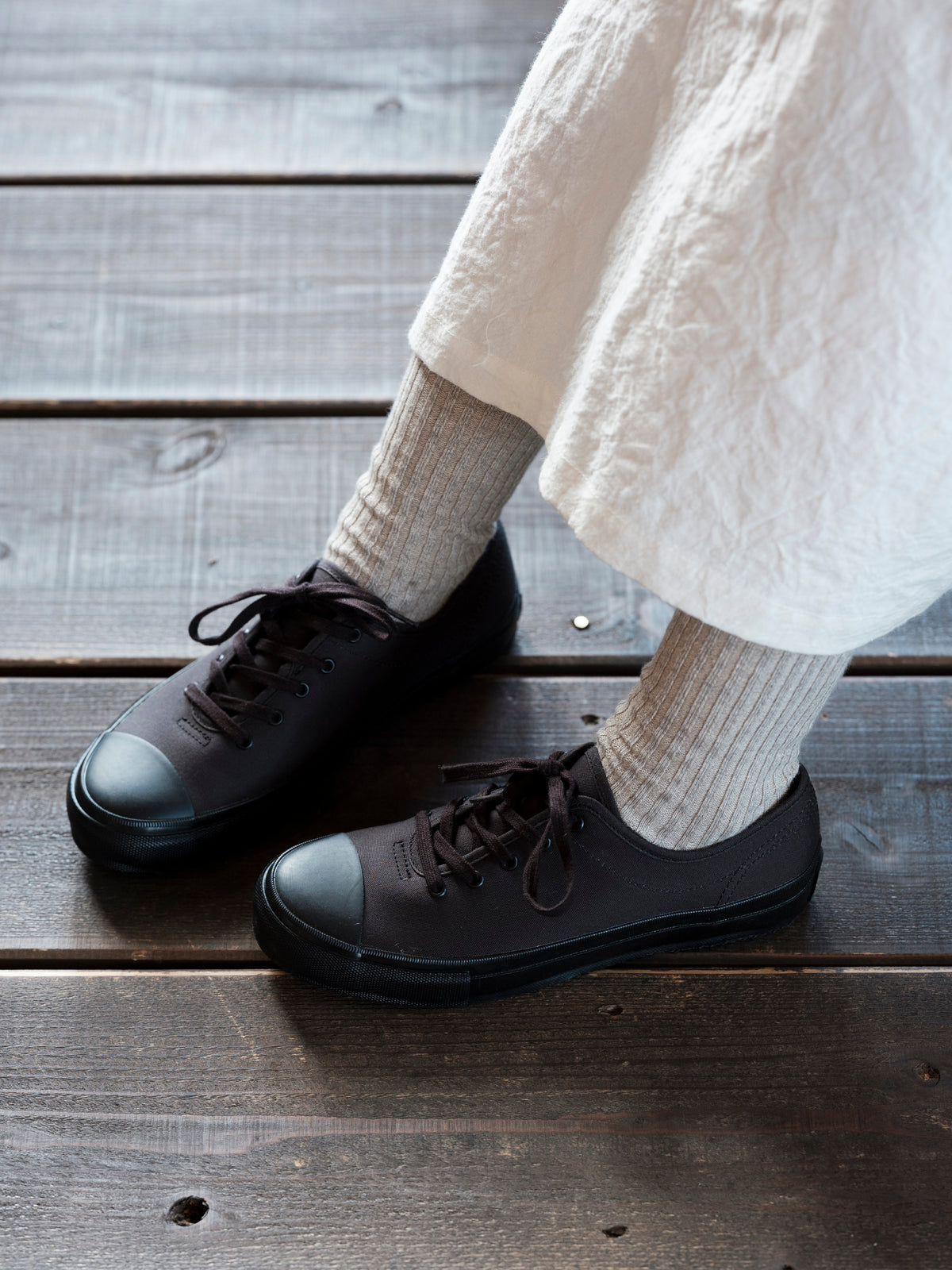 わざわざ/ずれないリネン靴下