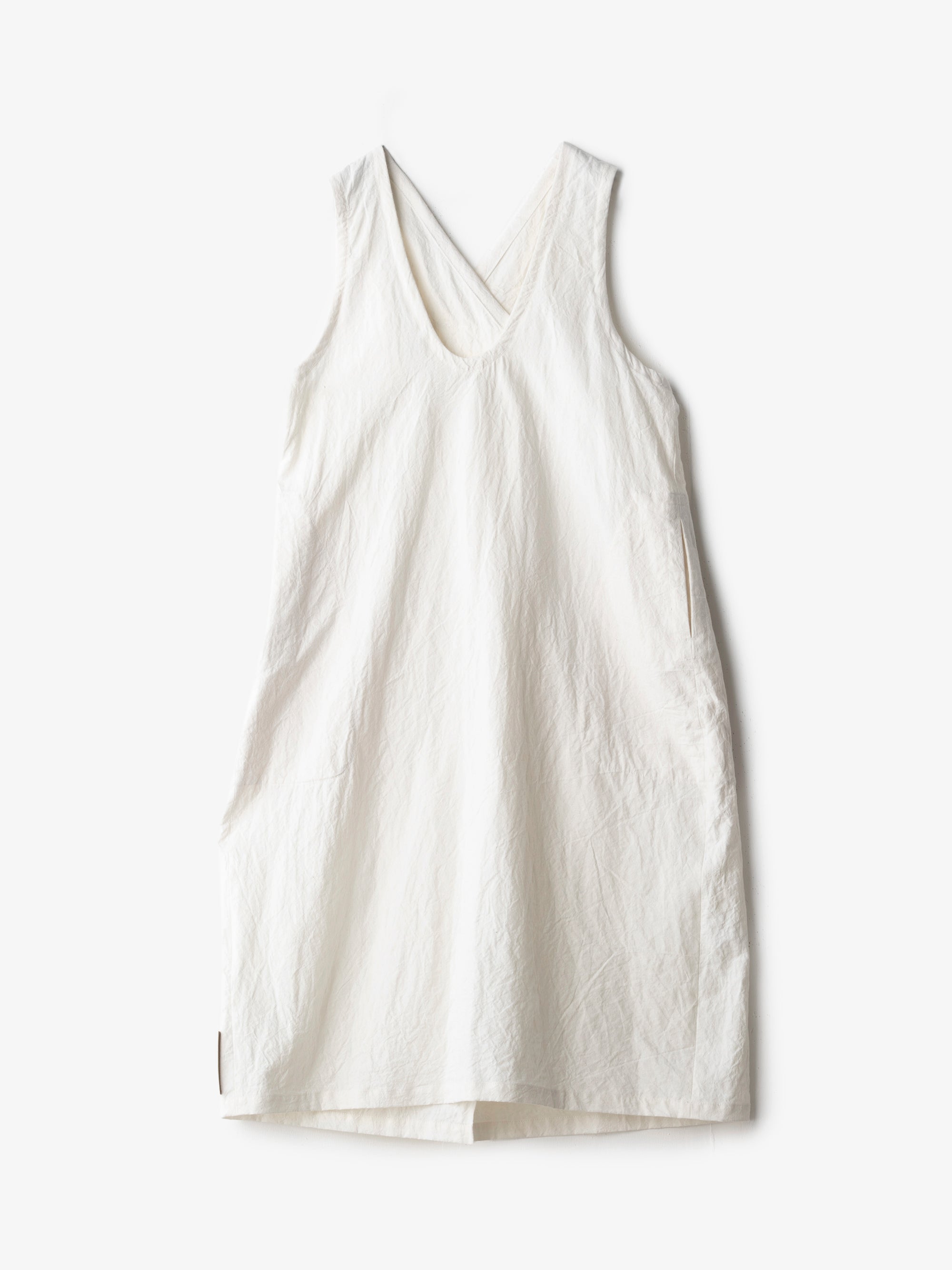 HW pull-on dress コットンリネン｜ASEEDONCLOUD