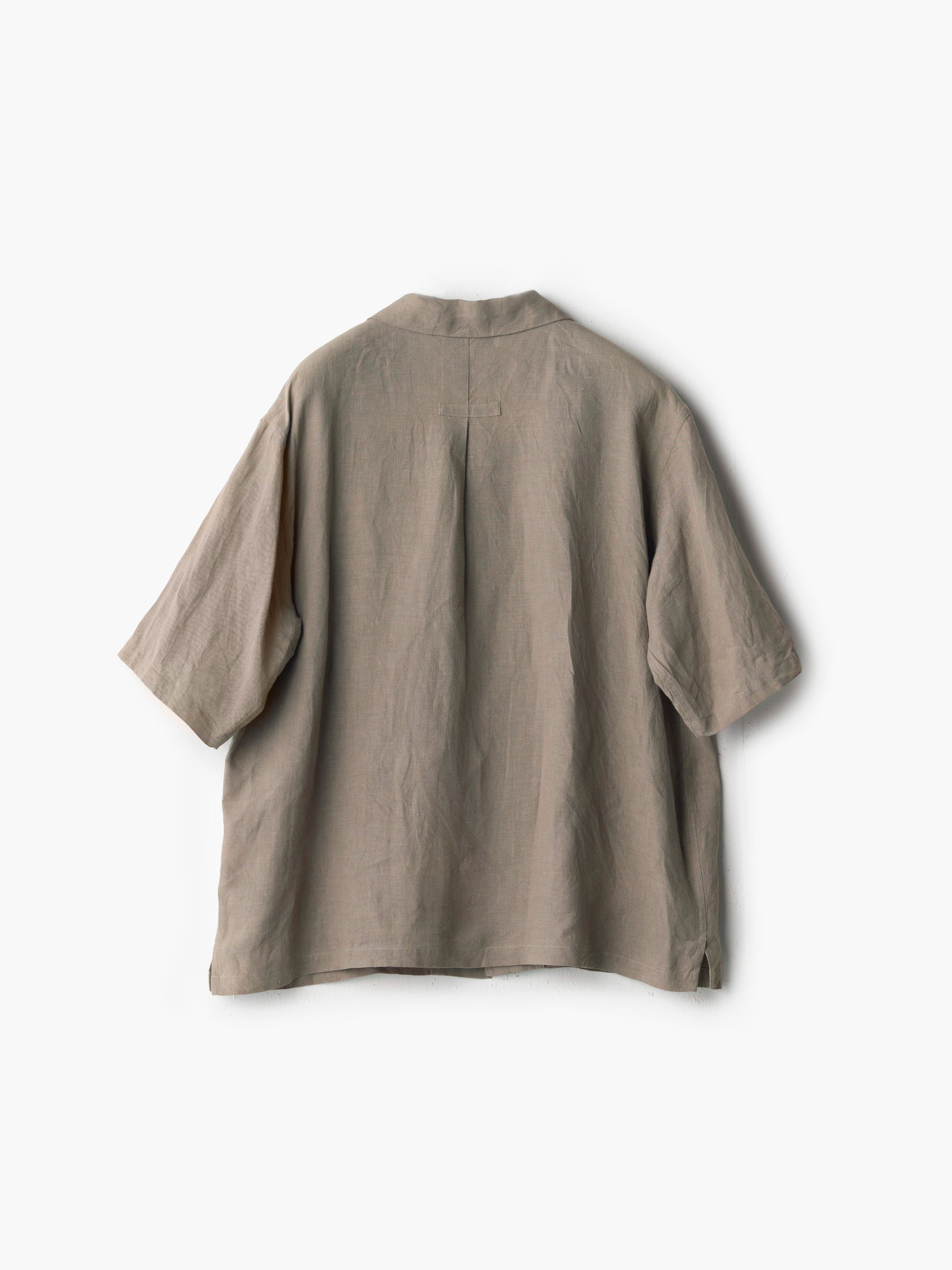 Silas Linen Open Collar Shirt｜Charpentier de Vaisseau