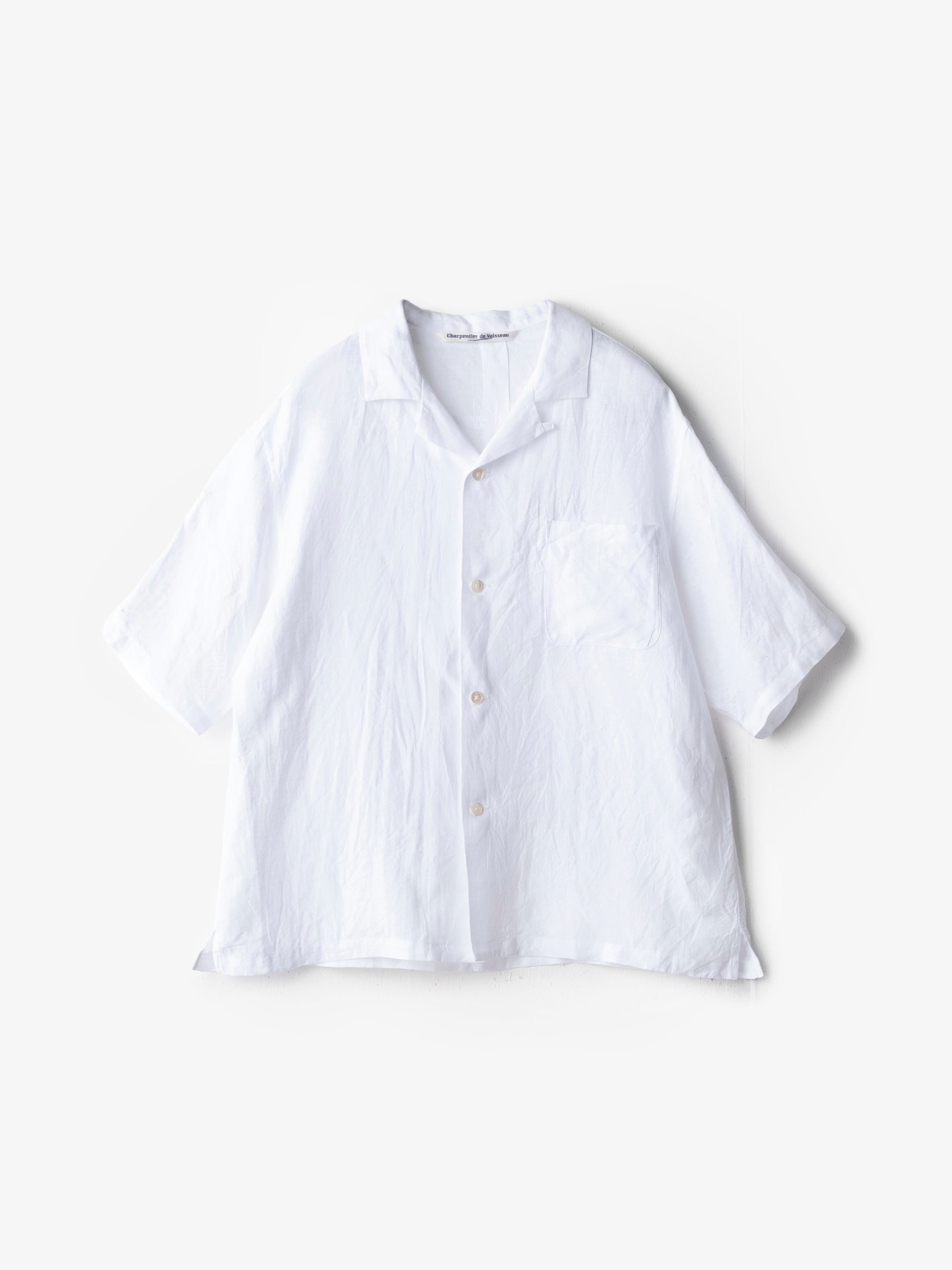 Charpentier de Vaisseau/Silas/Bergian Linen Open Collar Shirt