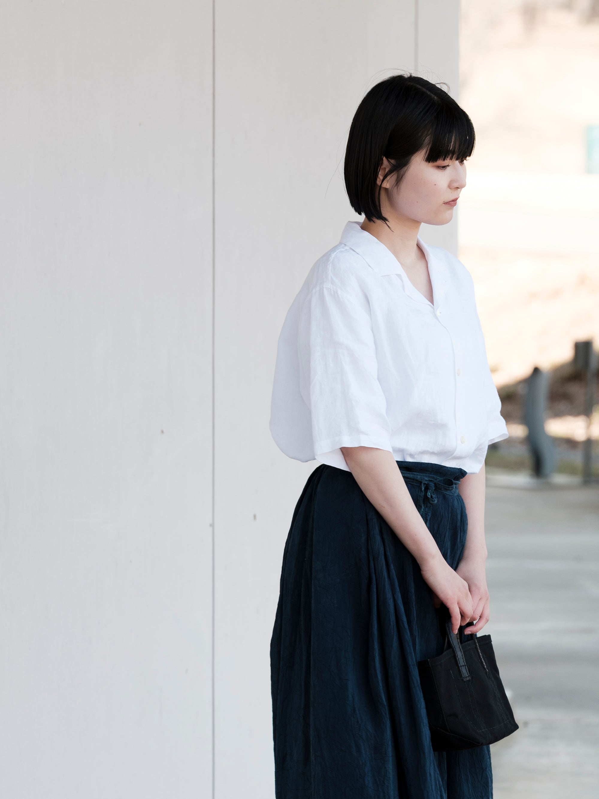 Charpentier de Vaisseau/Silas/Bergian Linen Open Collar Shirt
