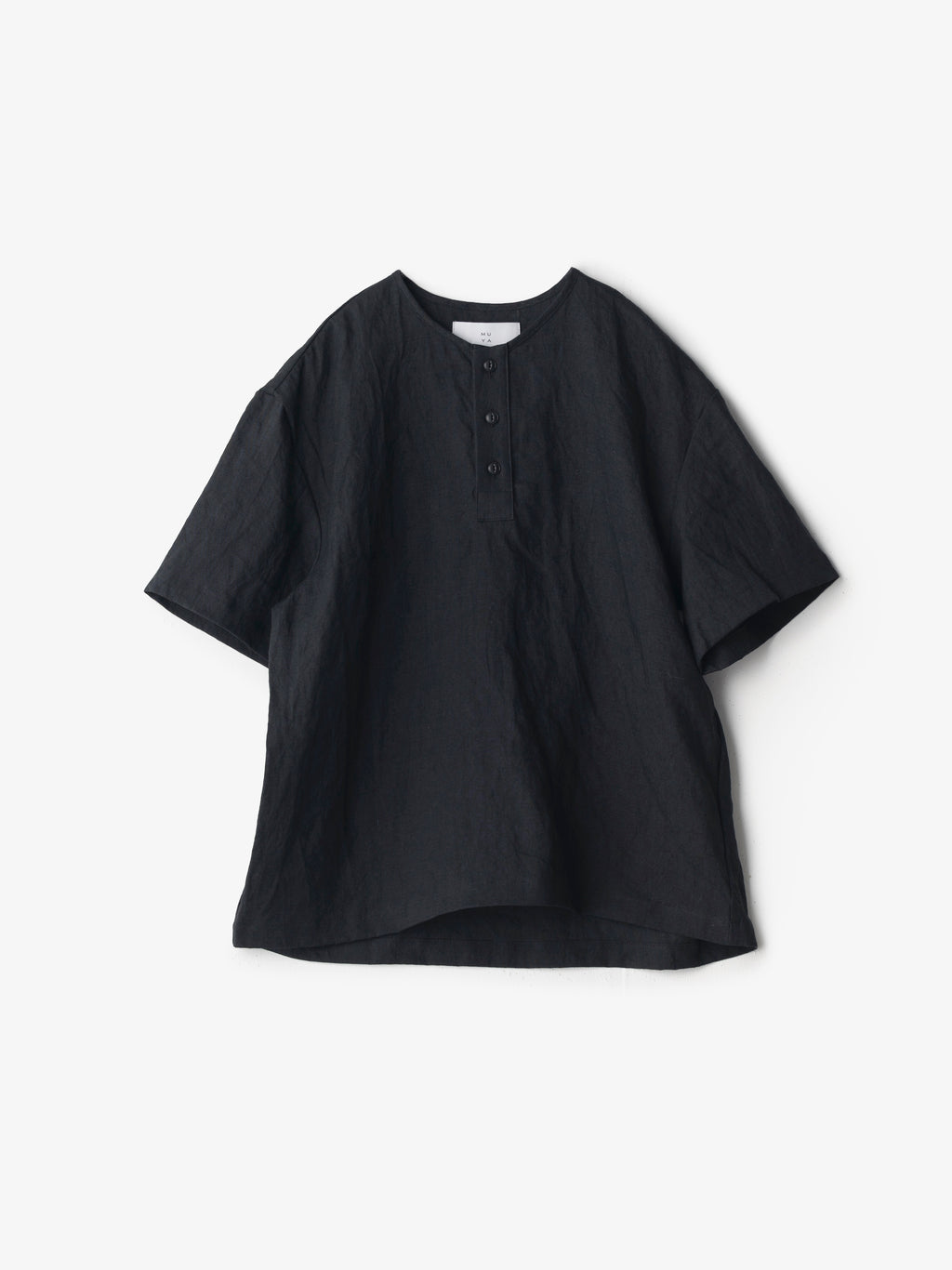 ショートスリーブヘンリーネックシャツ｜MUYA
