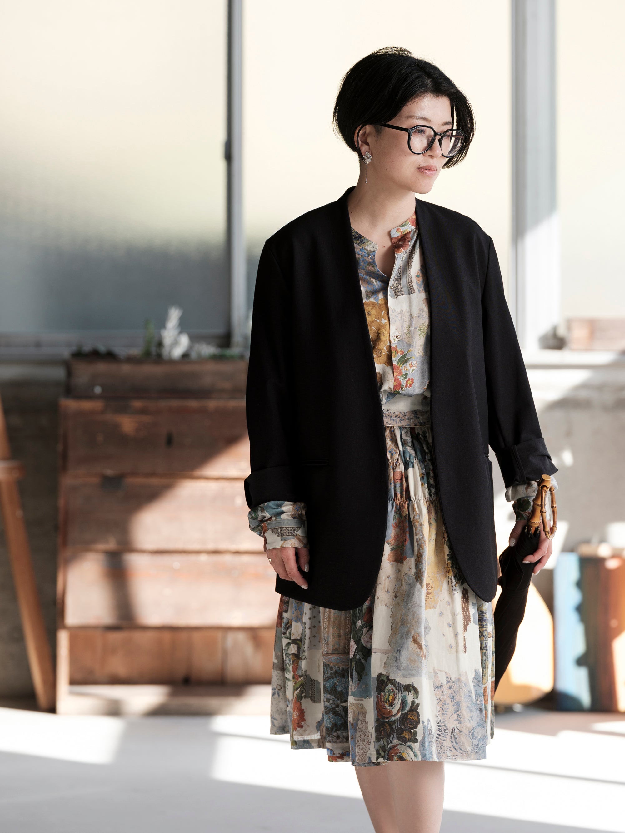 ASEEDONCLOUD/Festival Wrap Skirt/Travel memories print