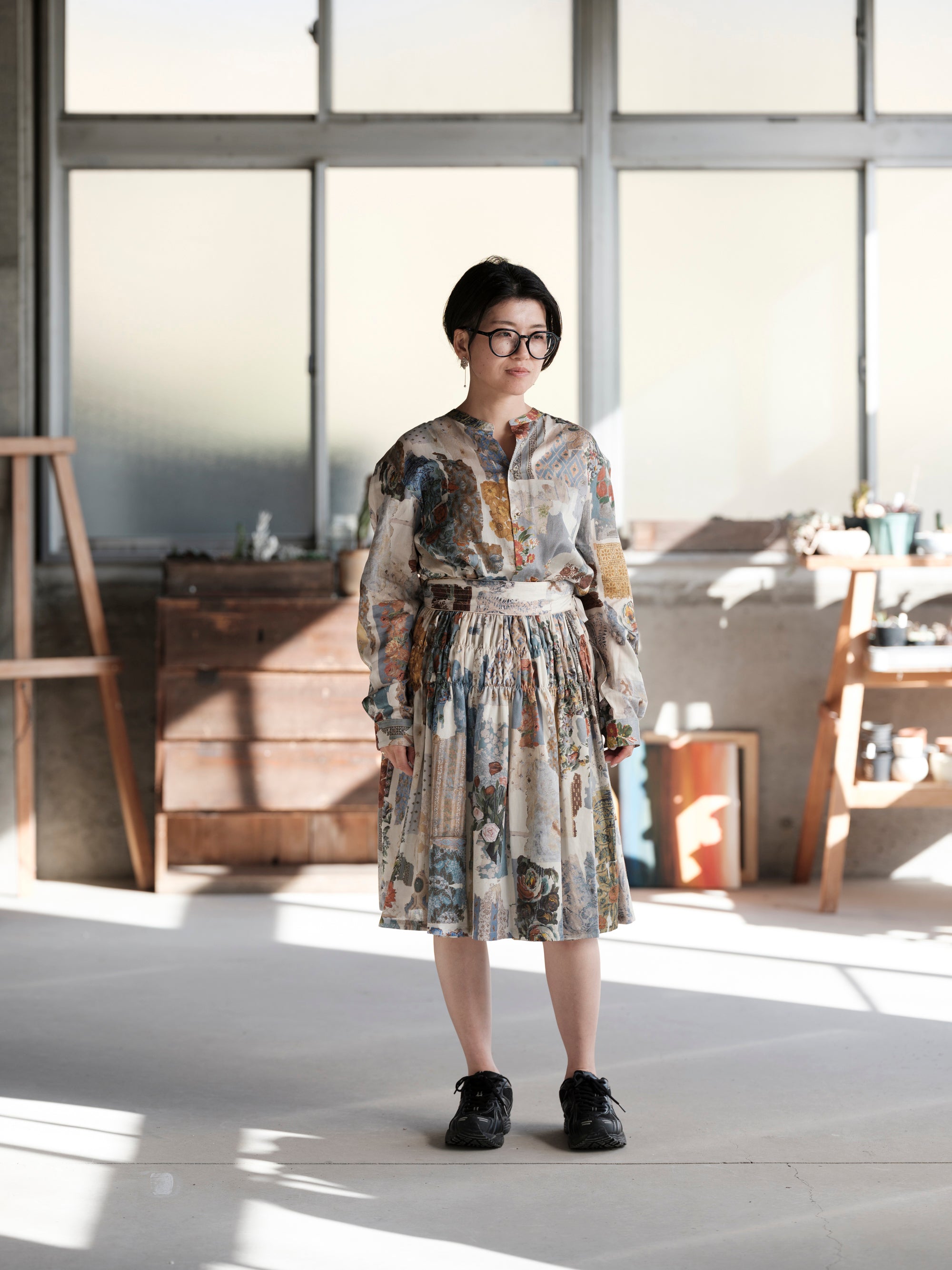 ASEEDONCLOUD/Kafusho shirt/Travel memories print