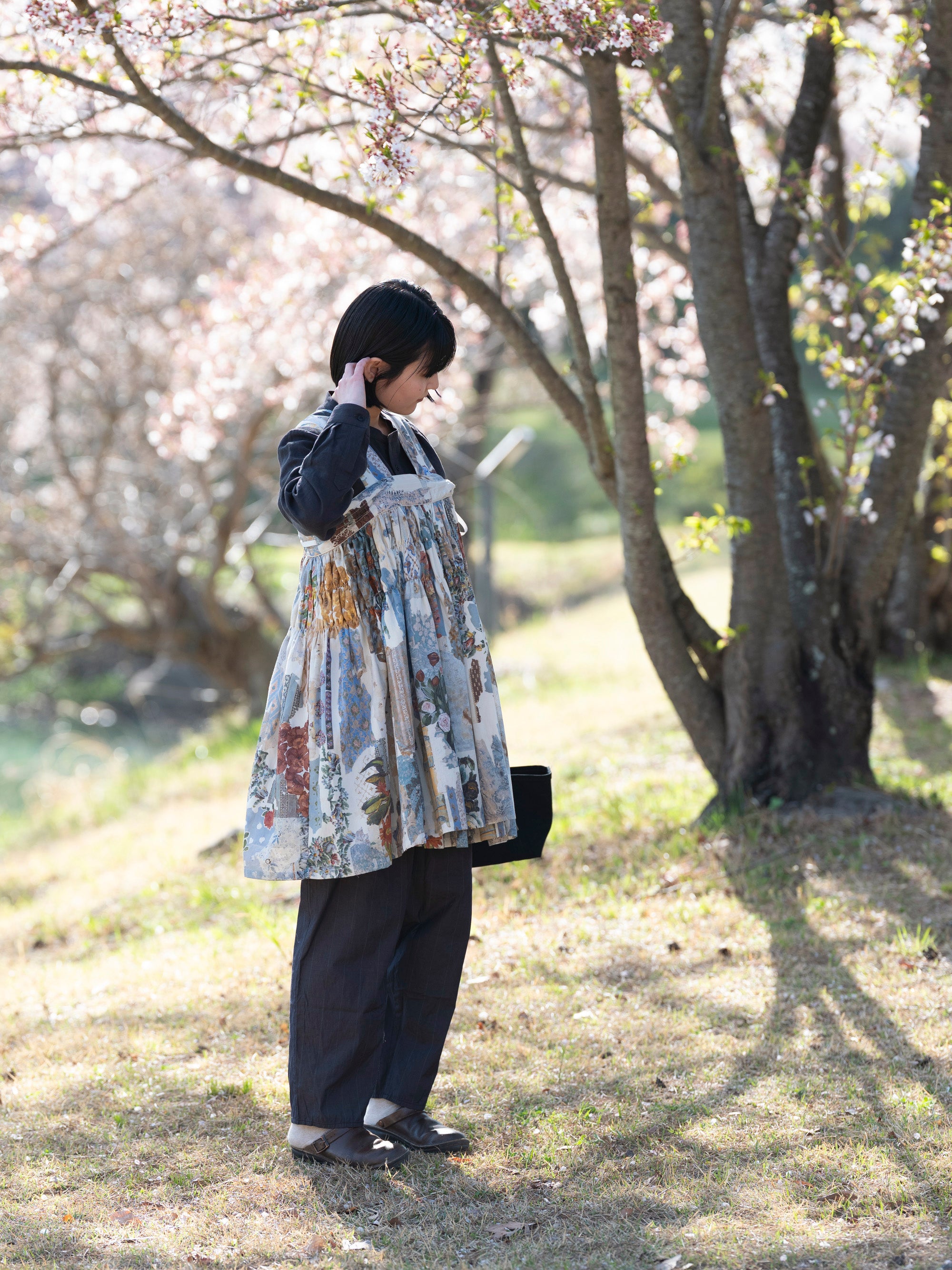 ASEEDONCLOUD/Festival Wrap Skirt/Travel memories print