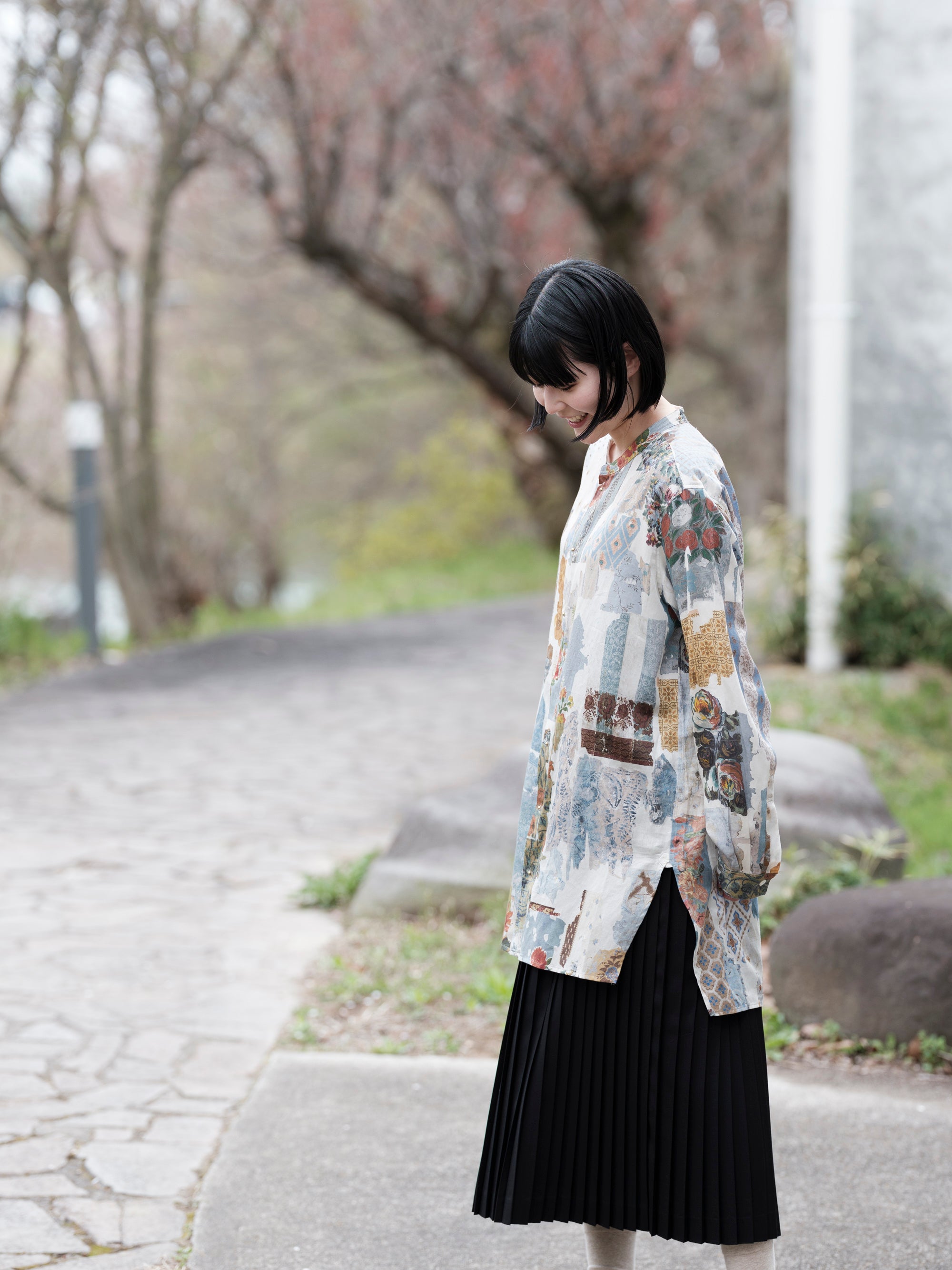 ASEEDONCLOUD/Kafusho shirt/Travel memories print