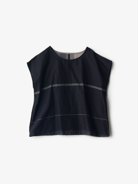 ★新品タグ付き★ tamaki niime・テッパン suton-Tショート・黒 suton-T short cotton｜tamaki niime 玉木新雌