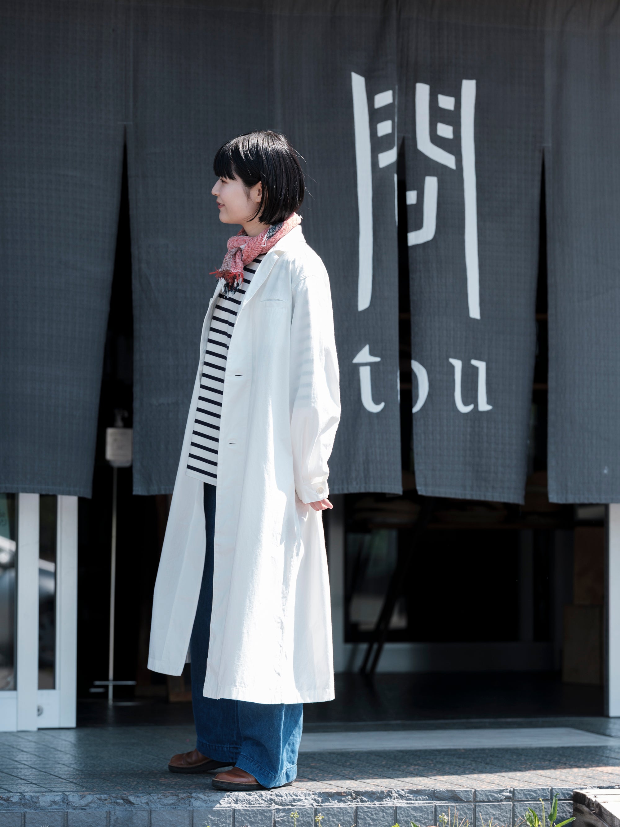 Charpentier de Vaisseau/Tracy/Selvedge Cotton Shop Coat