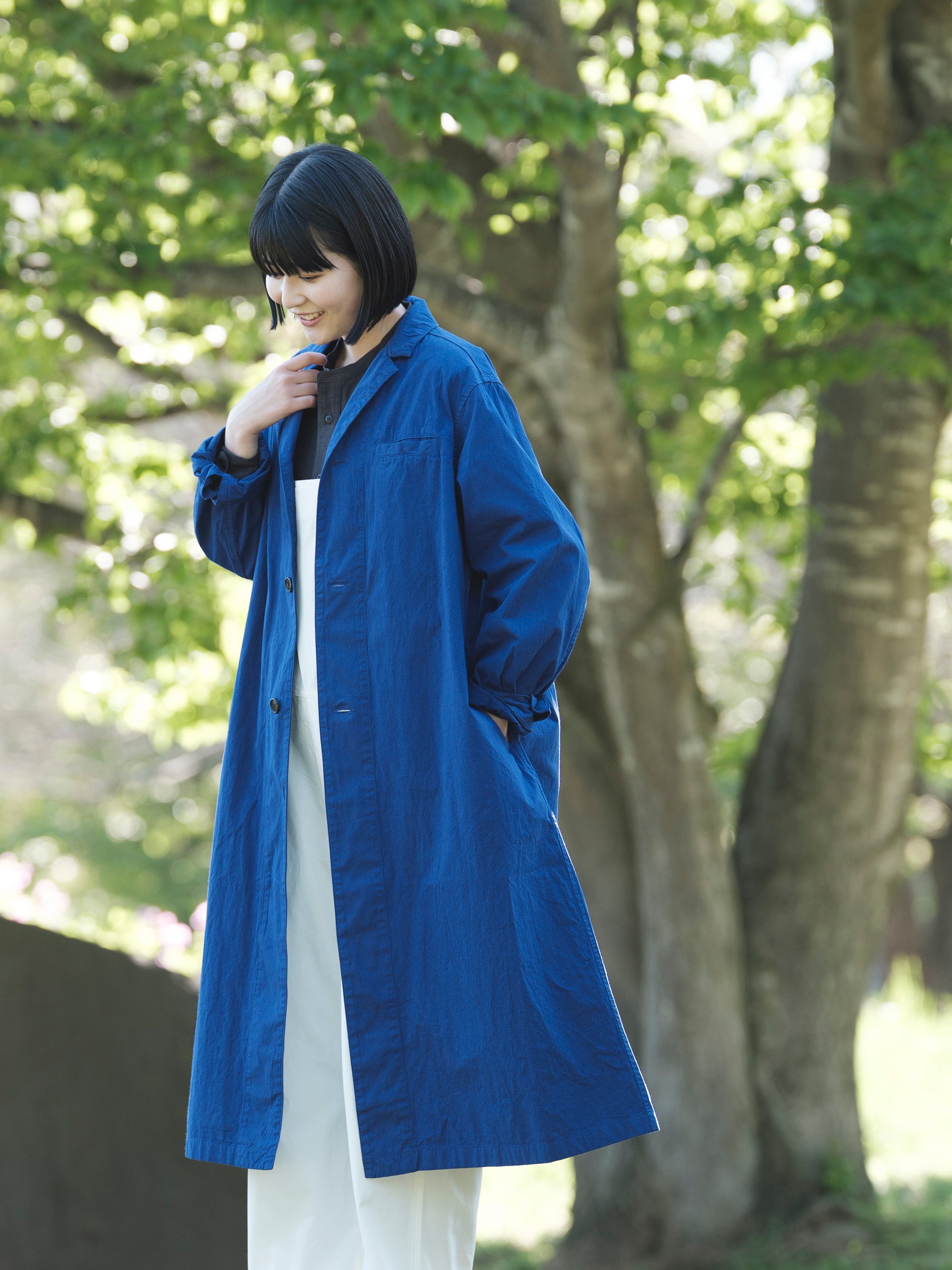 Tracy Selvedge Cotton Shop Coat｜Charpentier de Vaisseau
