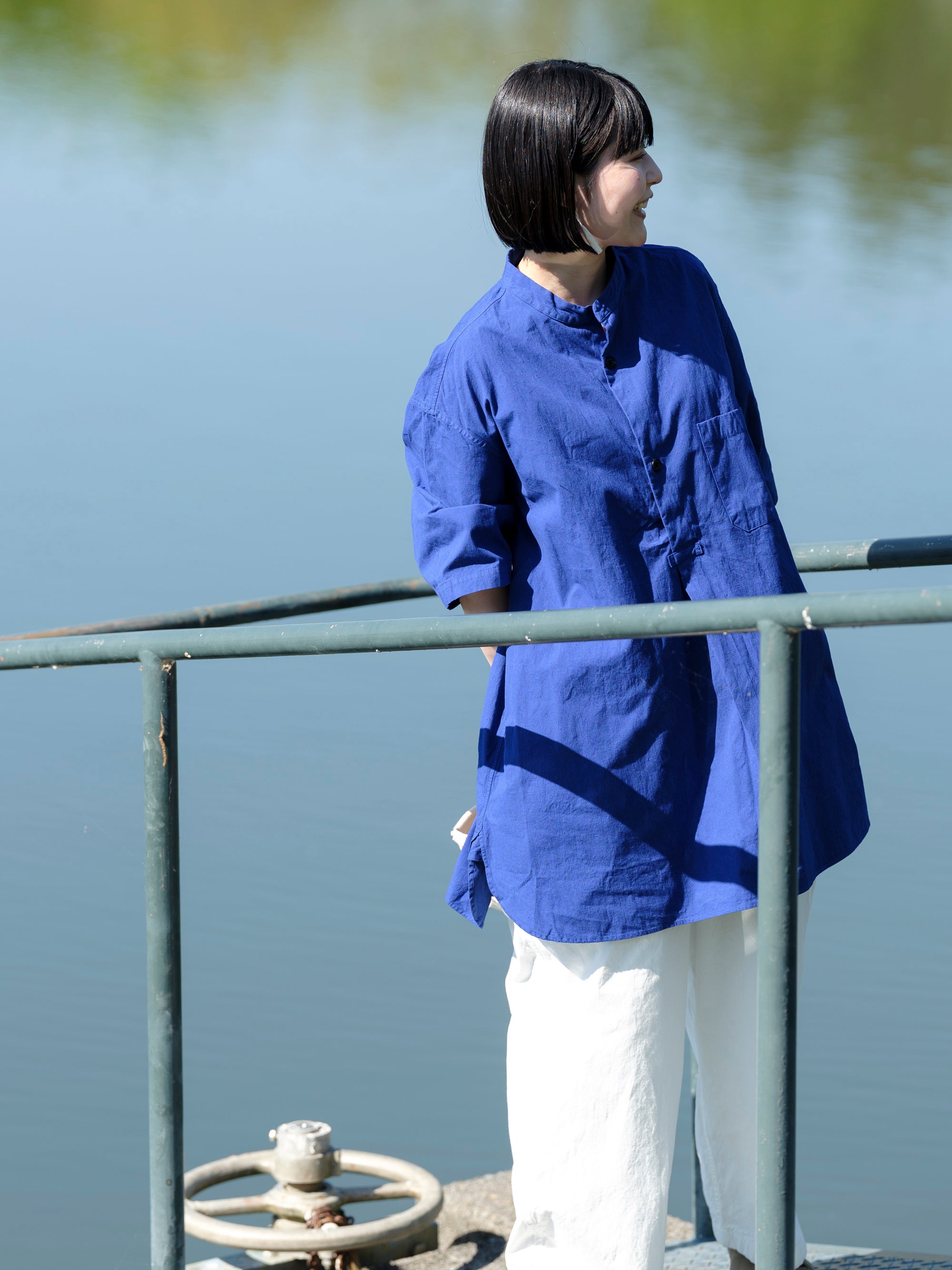 Charpentier de Vaisseau ダブルボタンシャツ 0 Charpentier de Vaisseau | リネンオープンカラーシャツ〈 Silas