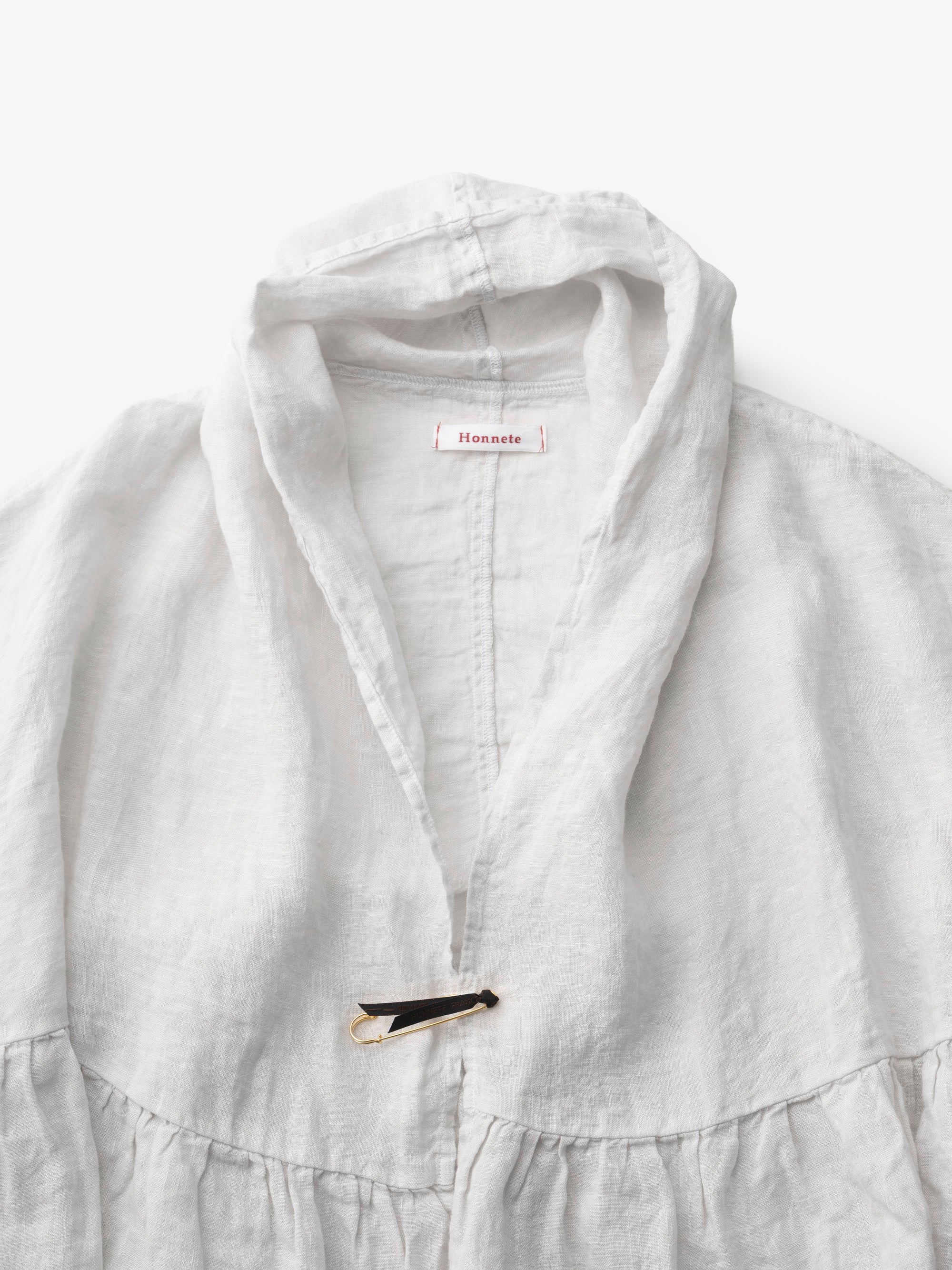 Honnete/Gathered Cardy Lt/Weight Overdyed Irish Linen