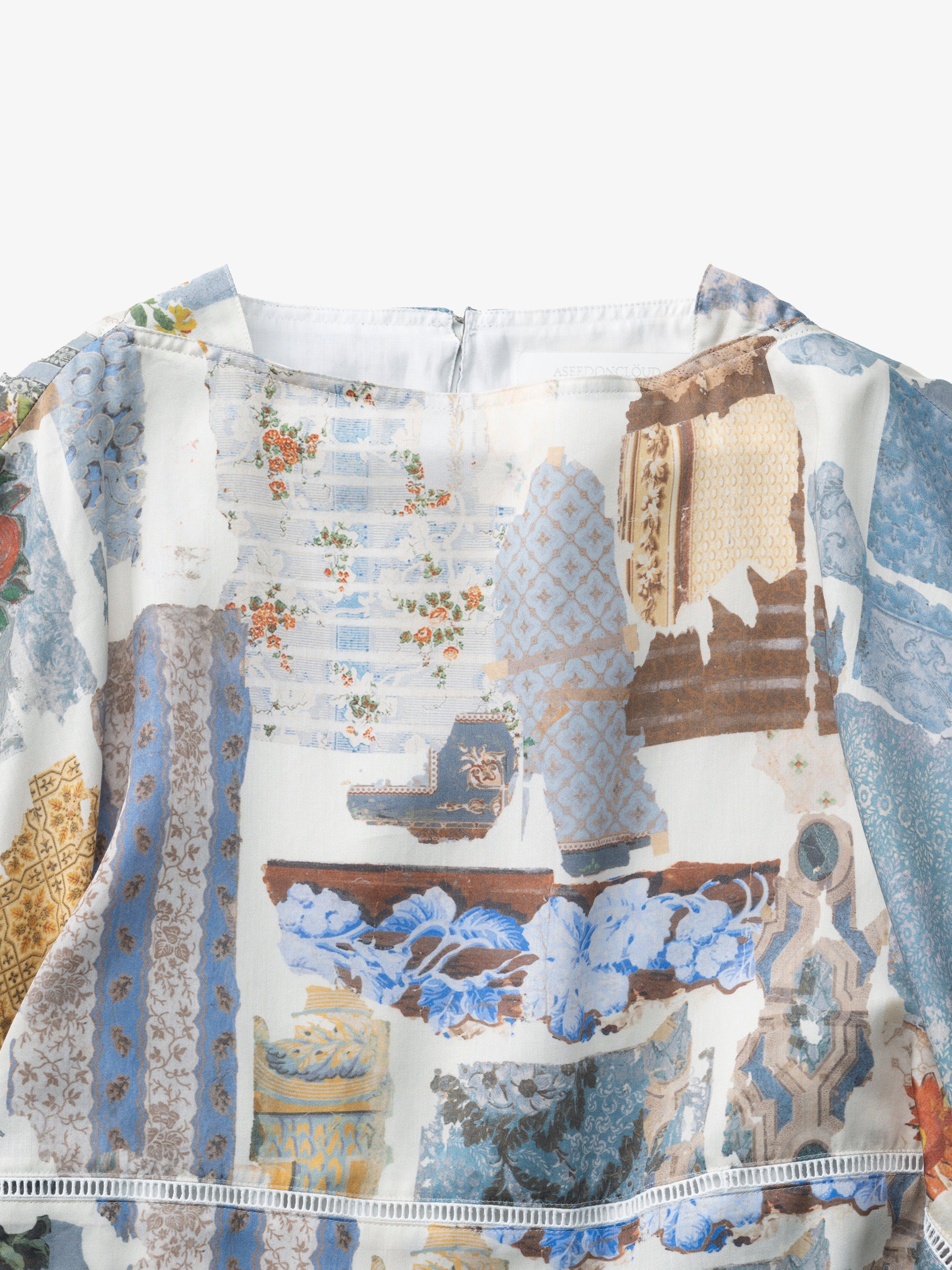 ASEEDONCLOUD/Furoshiki Blouse/Travel memories print