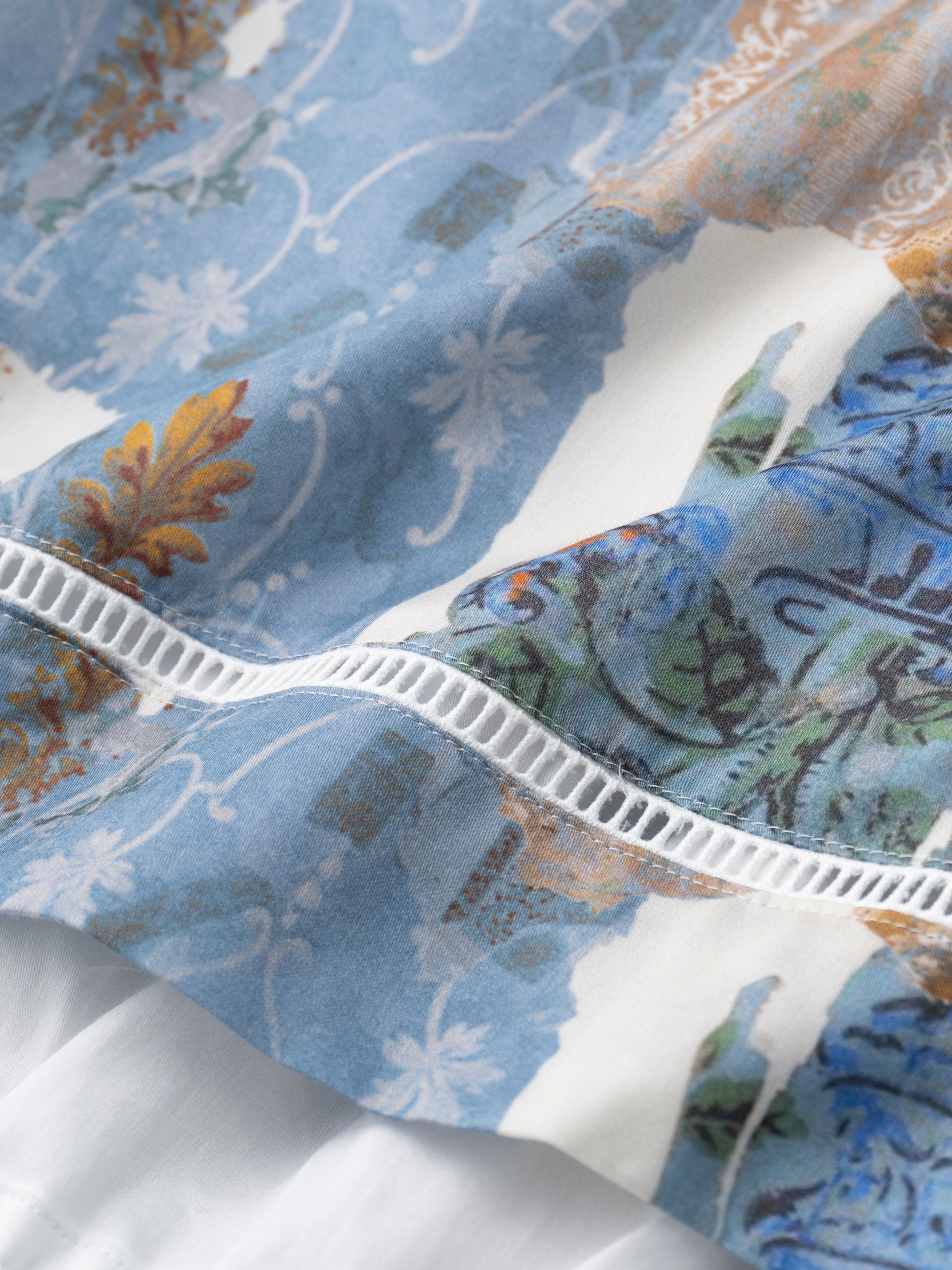 ASEEDONCLOUD/Furoshiki Blouse/Travel memories print