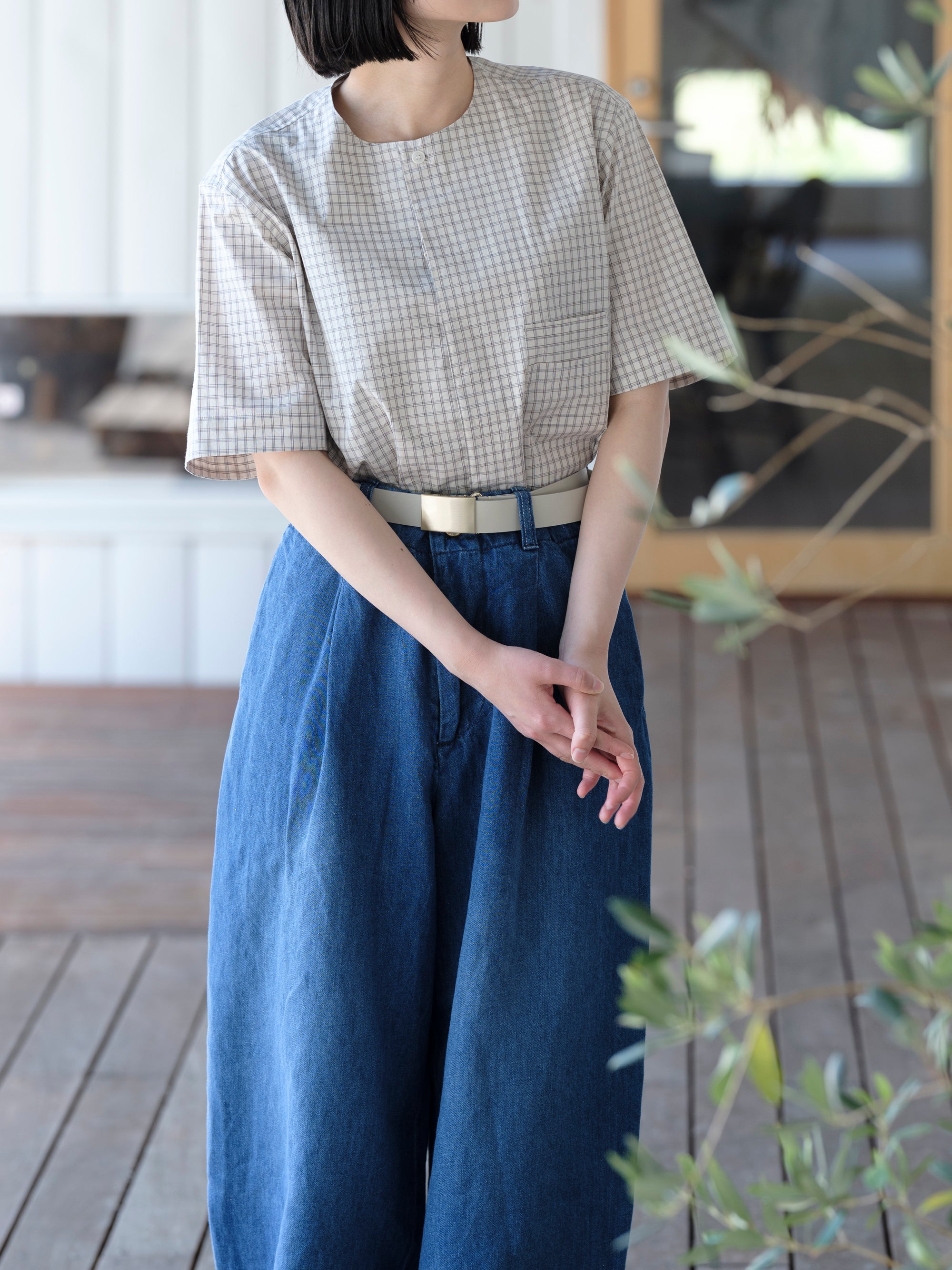 HW short sleeve shirt Organic Washer｜ASEEDONCLOUD