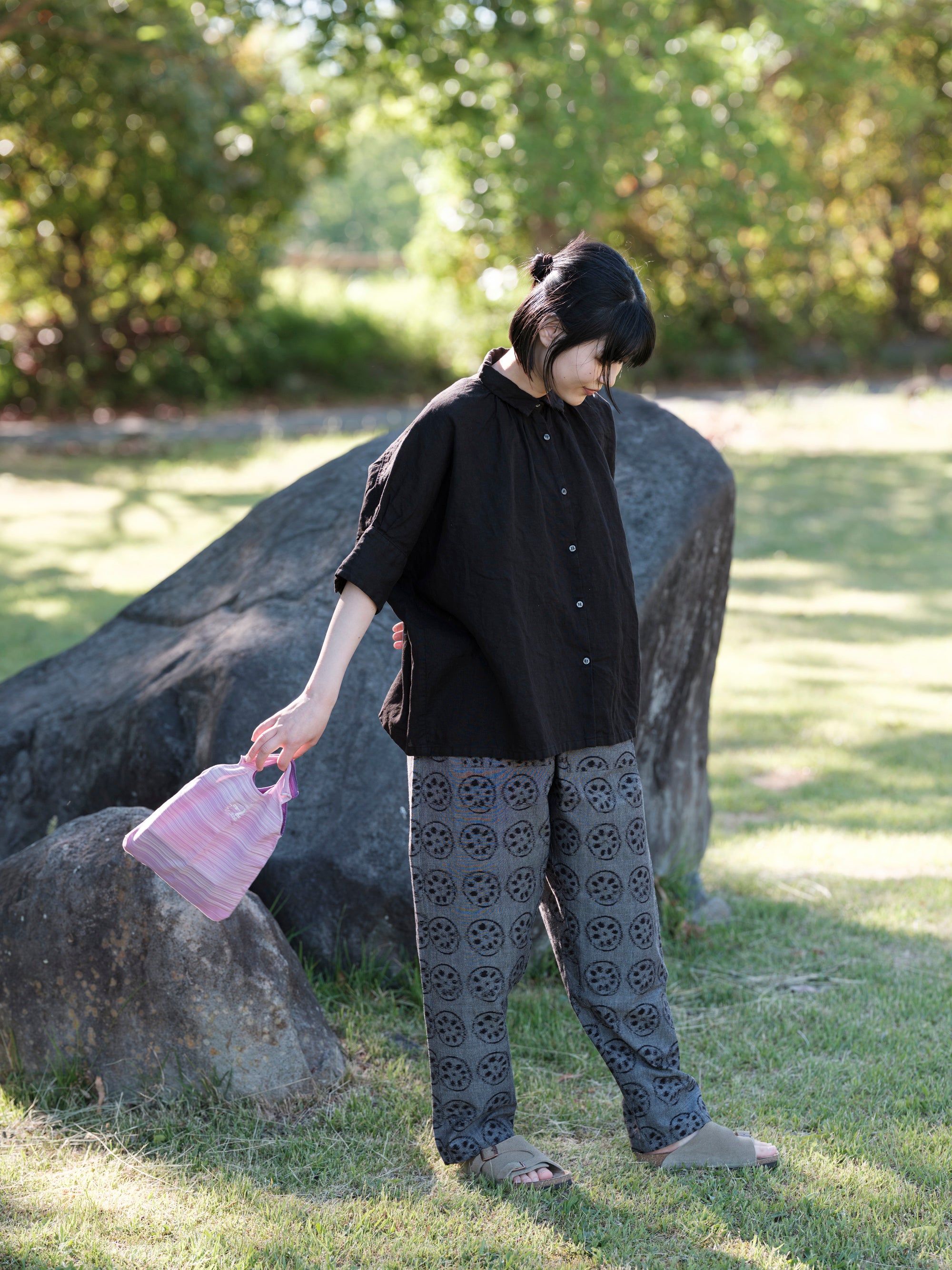 Honnete/H/SLV Gather Shirt