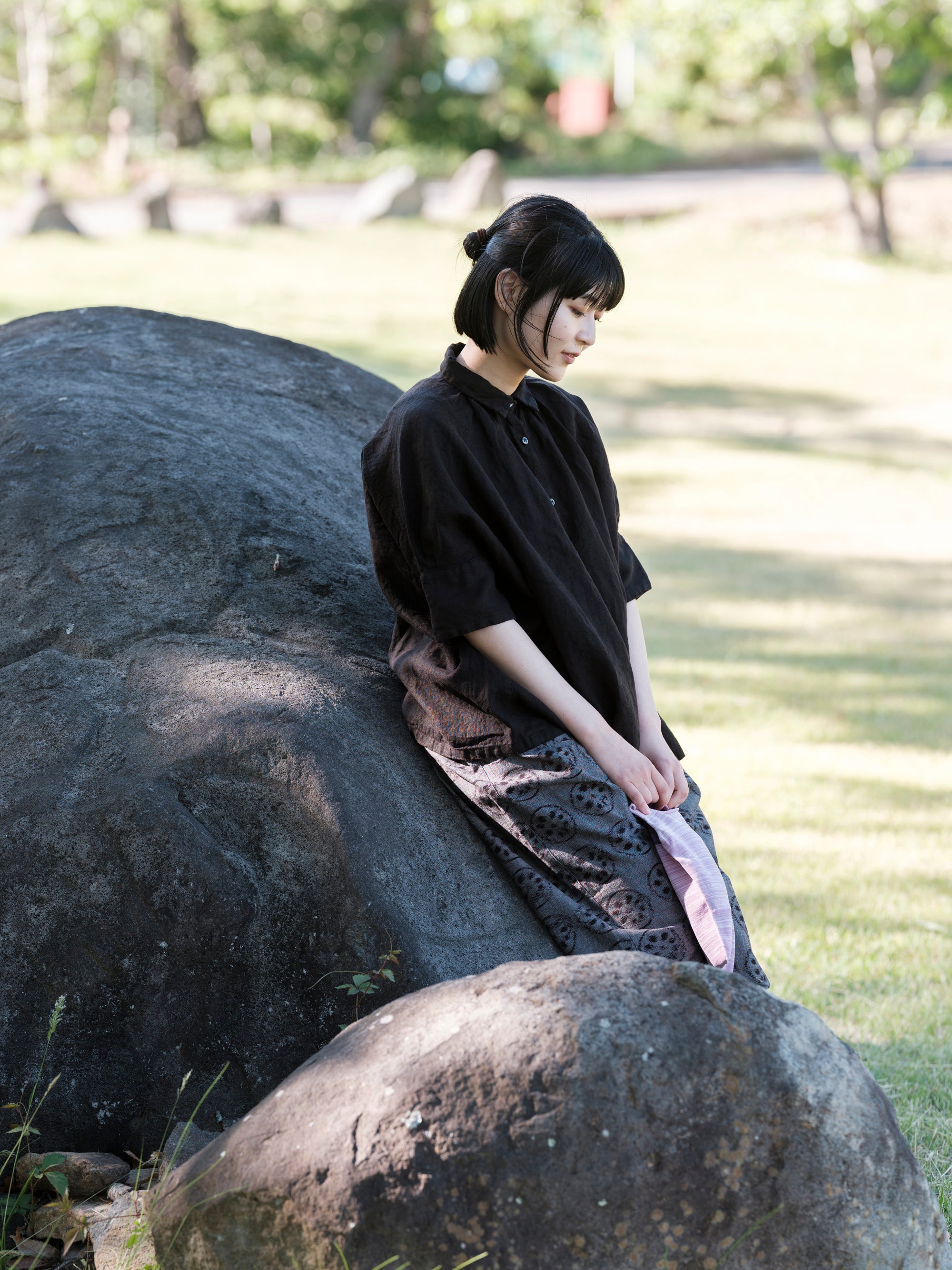 Honnete/H/SLV Gather Shirt