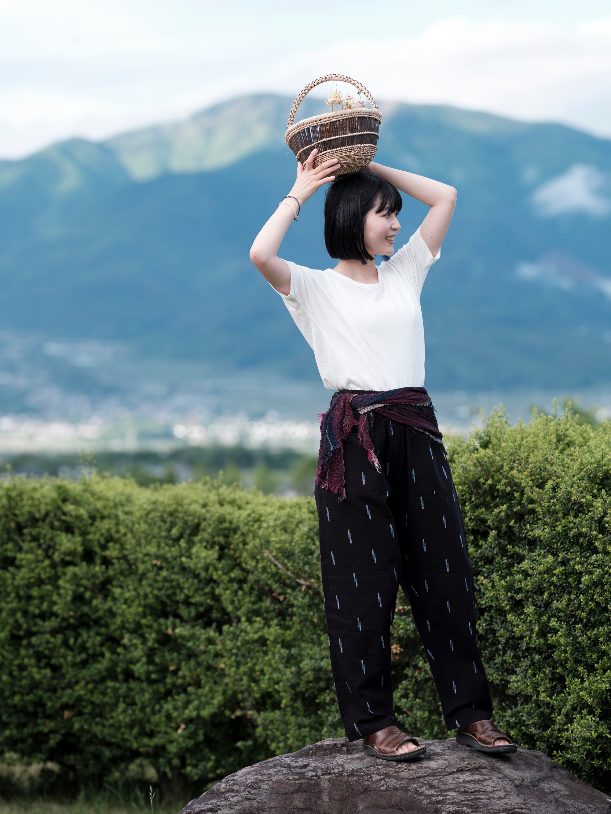 オーダーメイド　サマーウールのもんぺ わざわざ/セレクトFarmers' MONPE/糸道