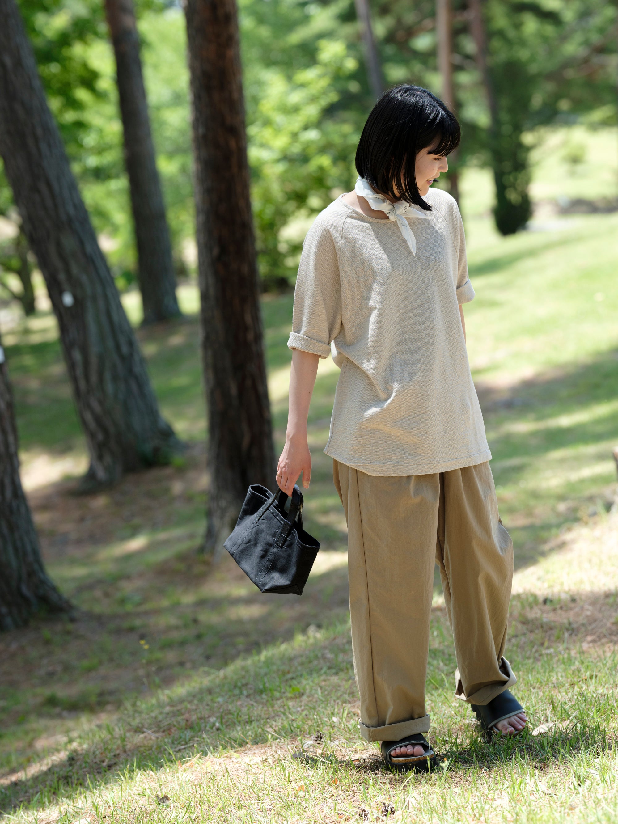 さらさら鹿の子 リネンTシャツ｜わざわざオリジナル