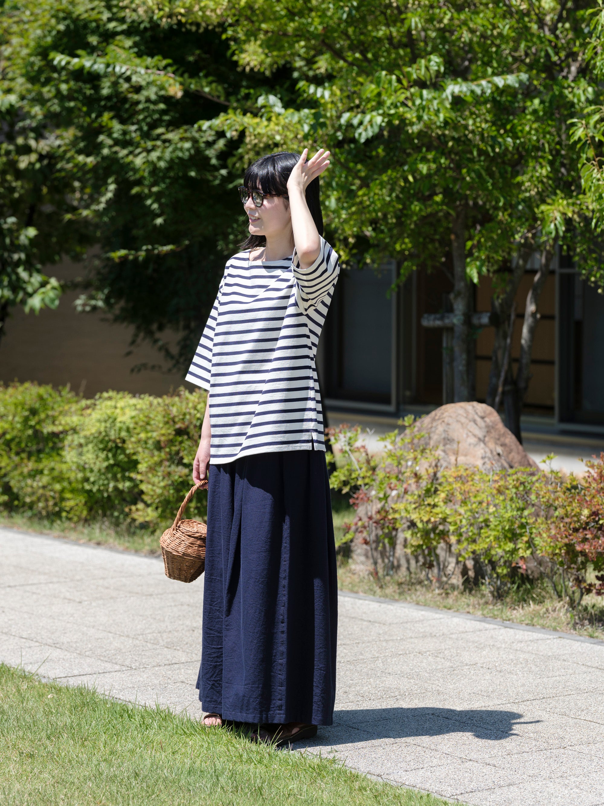 tamaki niime ワイドパンツ wide pants long cotton｜tamaki niime