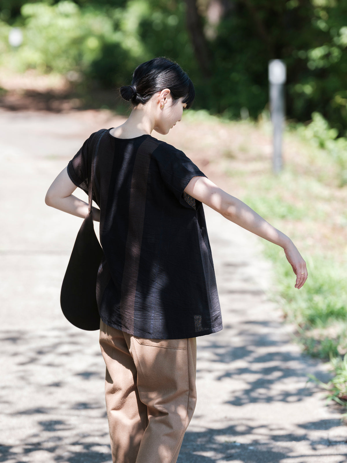 tamaki niime/fuwa-T short/cotton