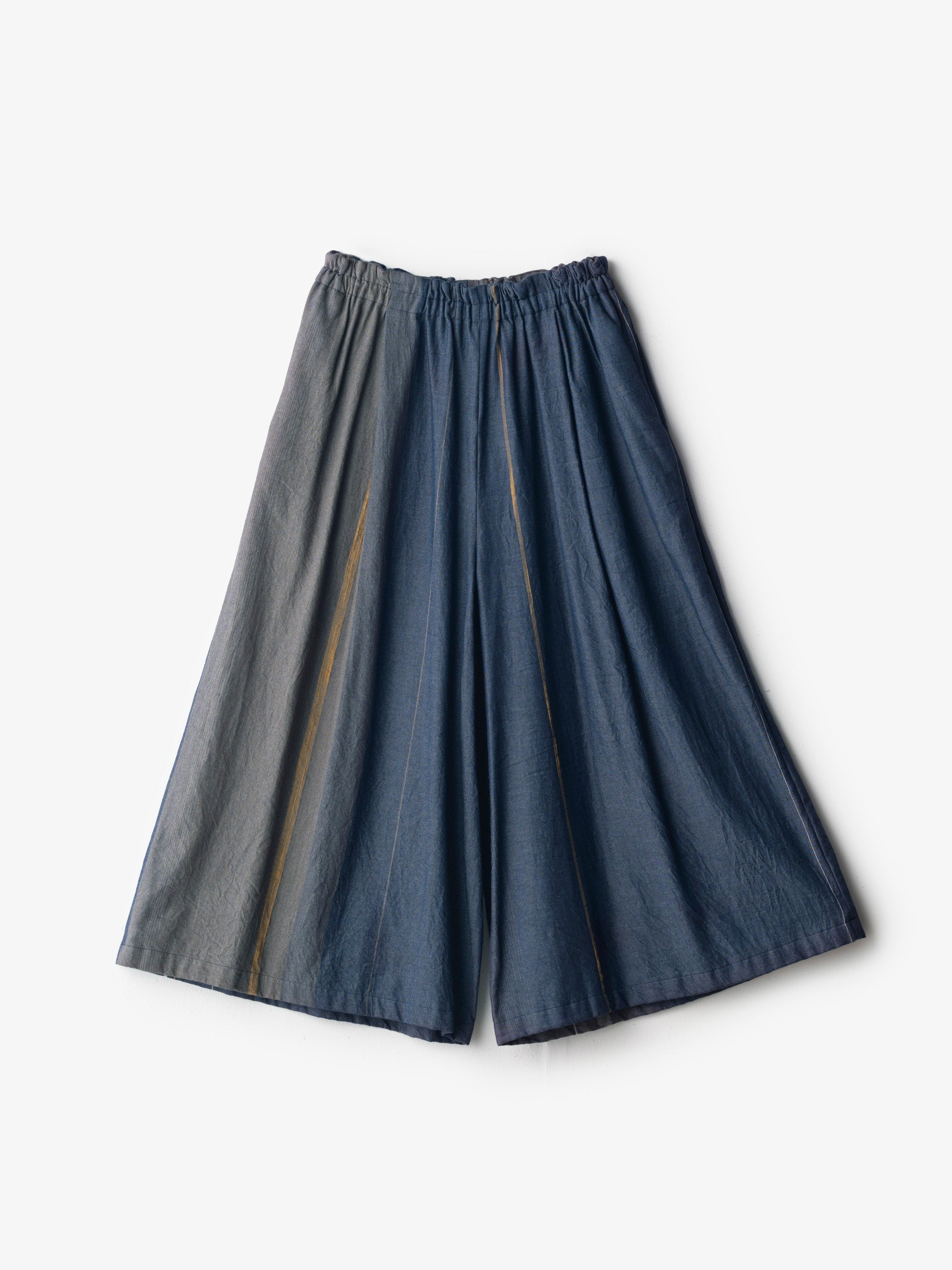 tamaki niime/wide pants long pocket/cotton