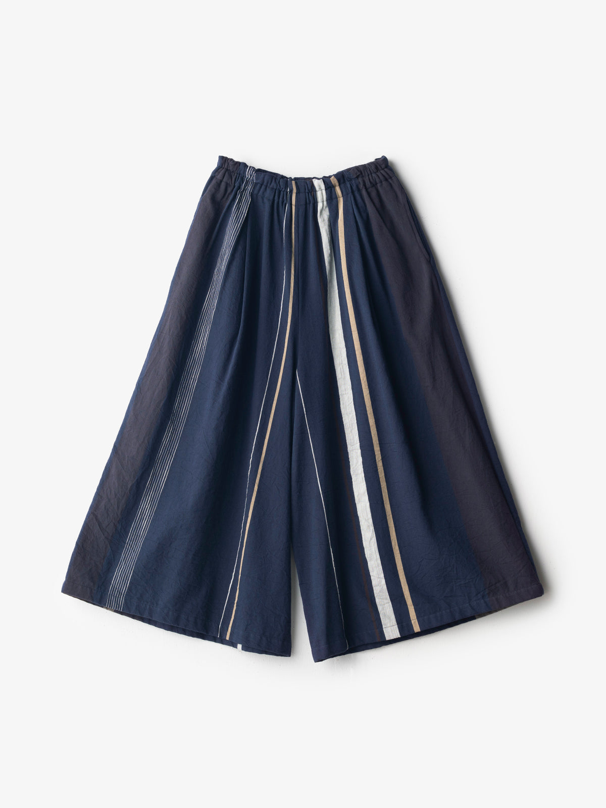 tamaki niime/wide pants long pocket/cotton