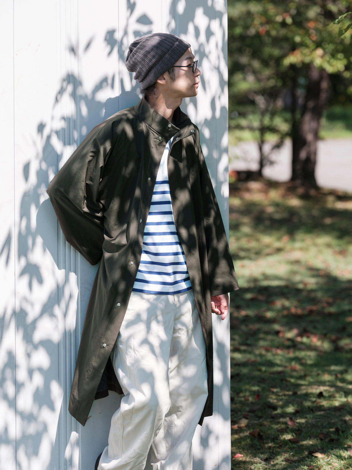 MUYA/スタンドカラーコート