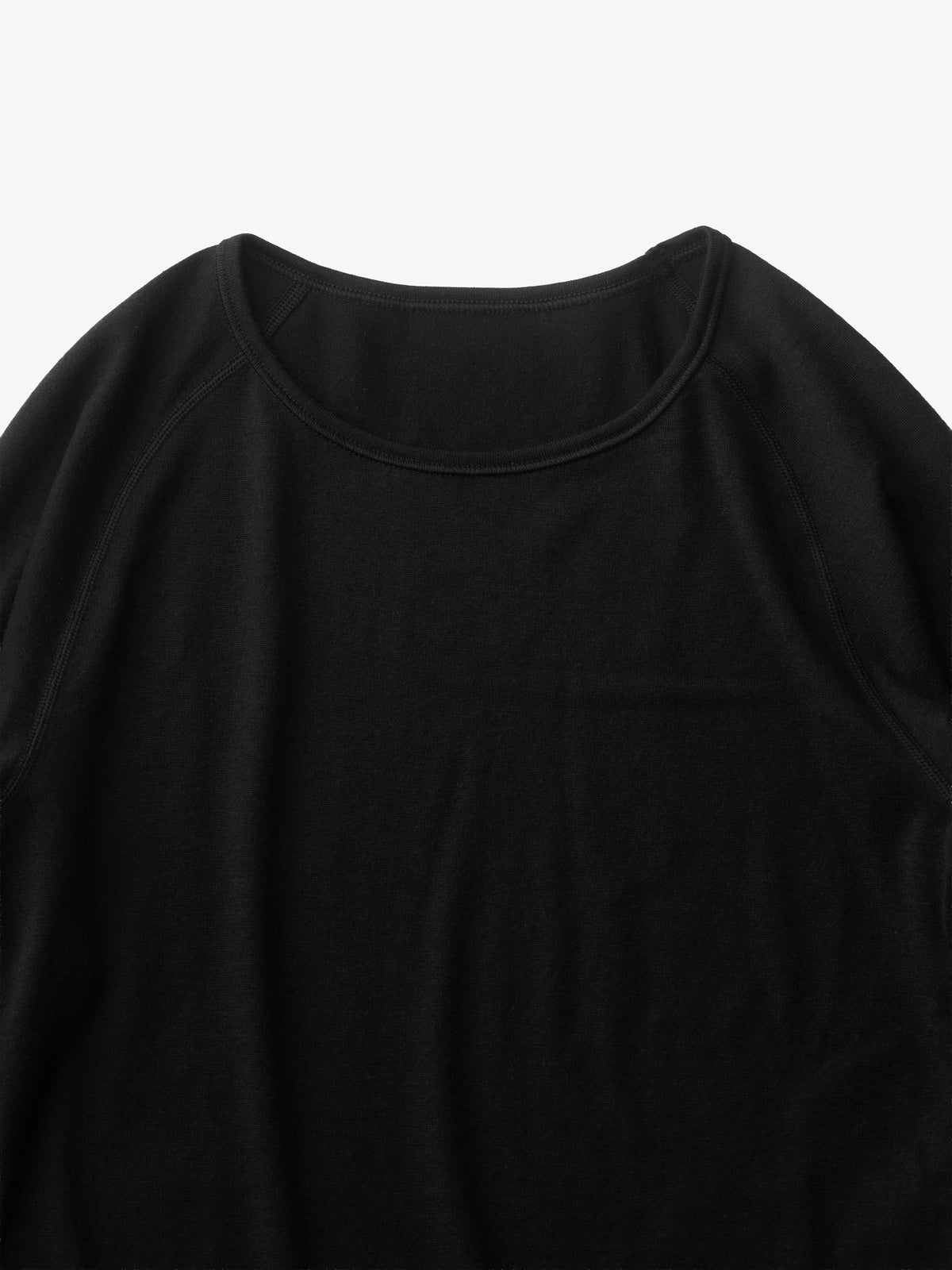 わざわざ/チクチクしないメリノウールインナー/長袖Tシャツ/レディース